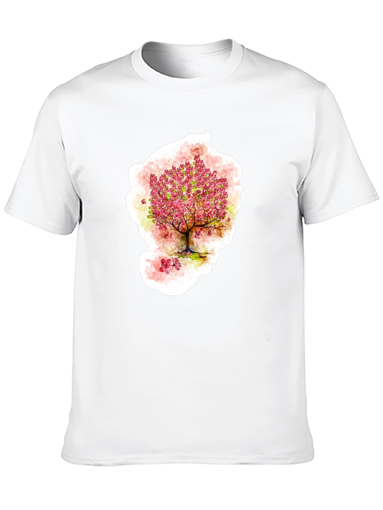 Cherry Blossom Tree Graphic T-Shirt