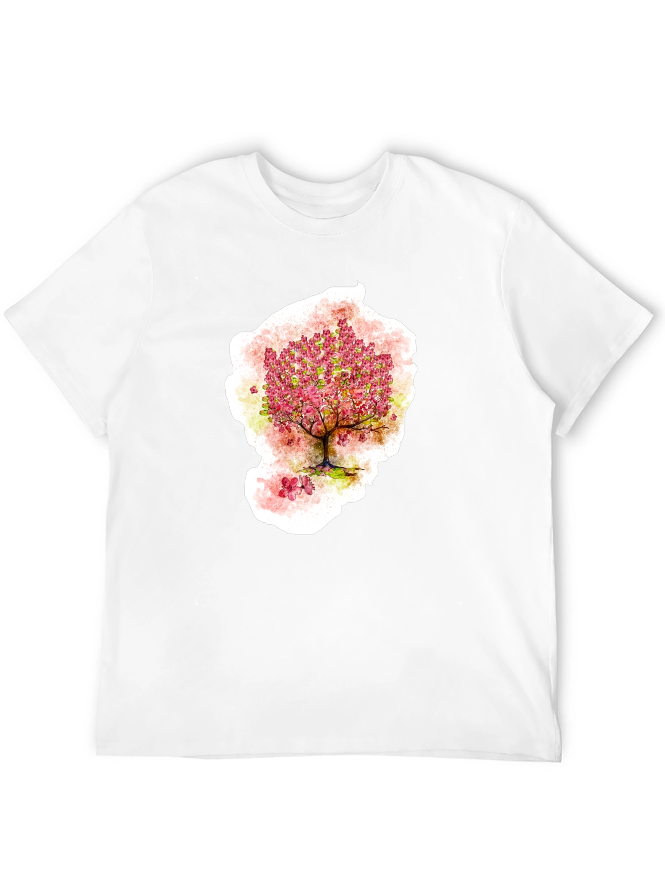 Cherry Blossom Tree Graphic T-Shirt