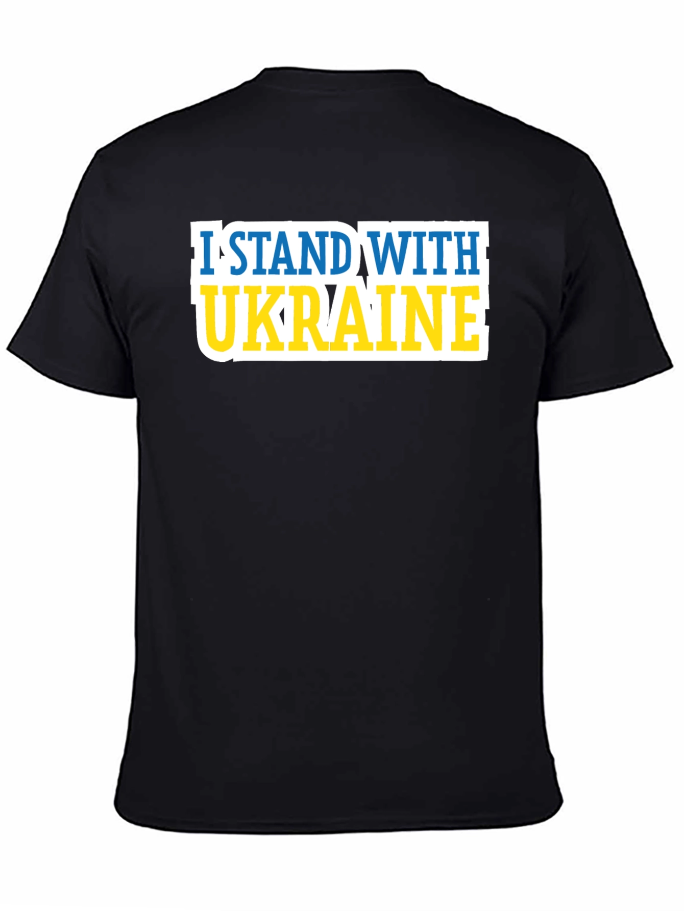 I Stand With Ukraine Graphic Tee - Black
