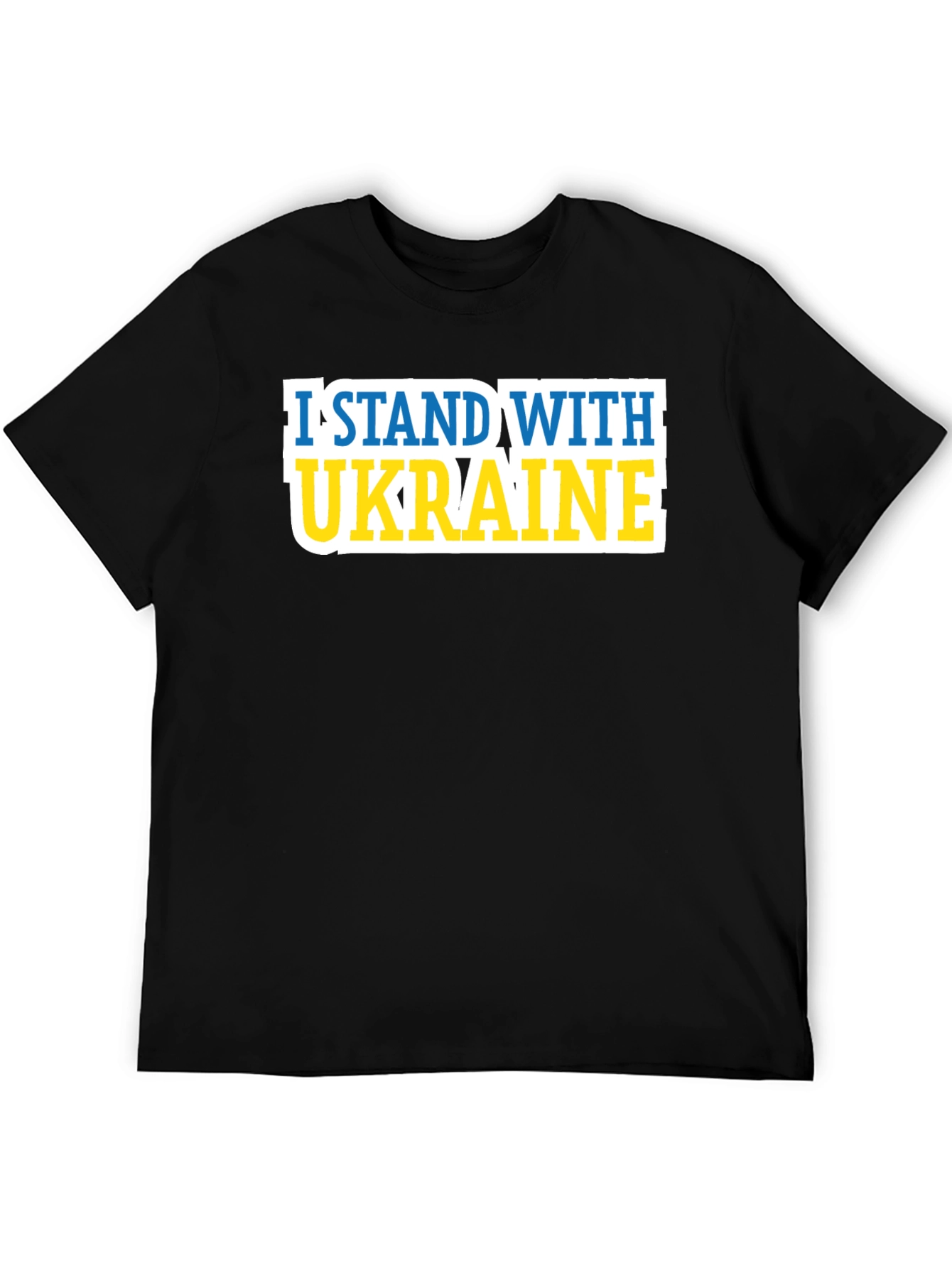 I Stand With Ukraine Graphic Tee - Black