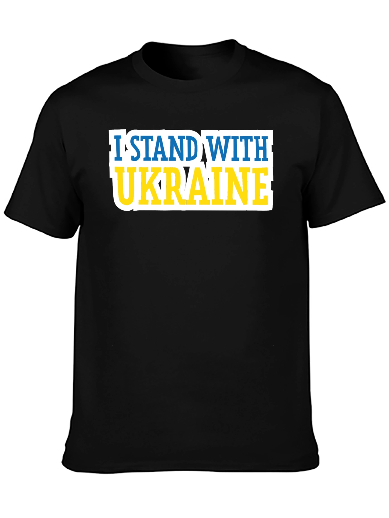 I Stand With Ukraine Graphic Tee - Black