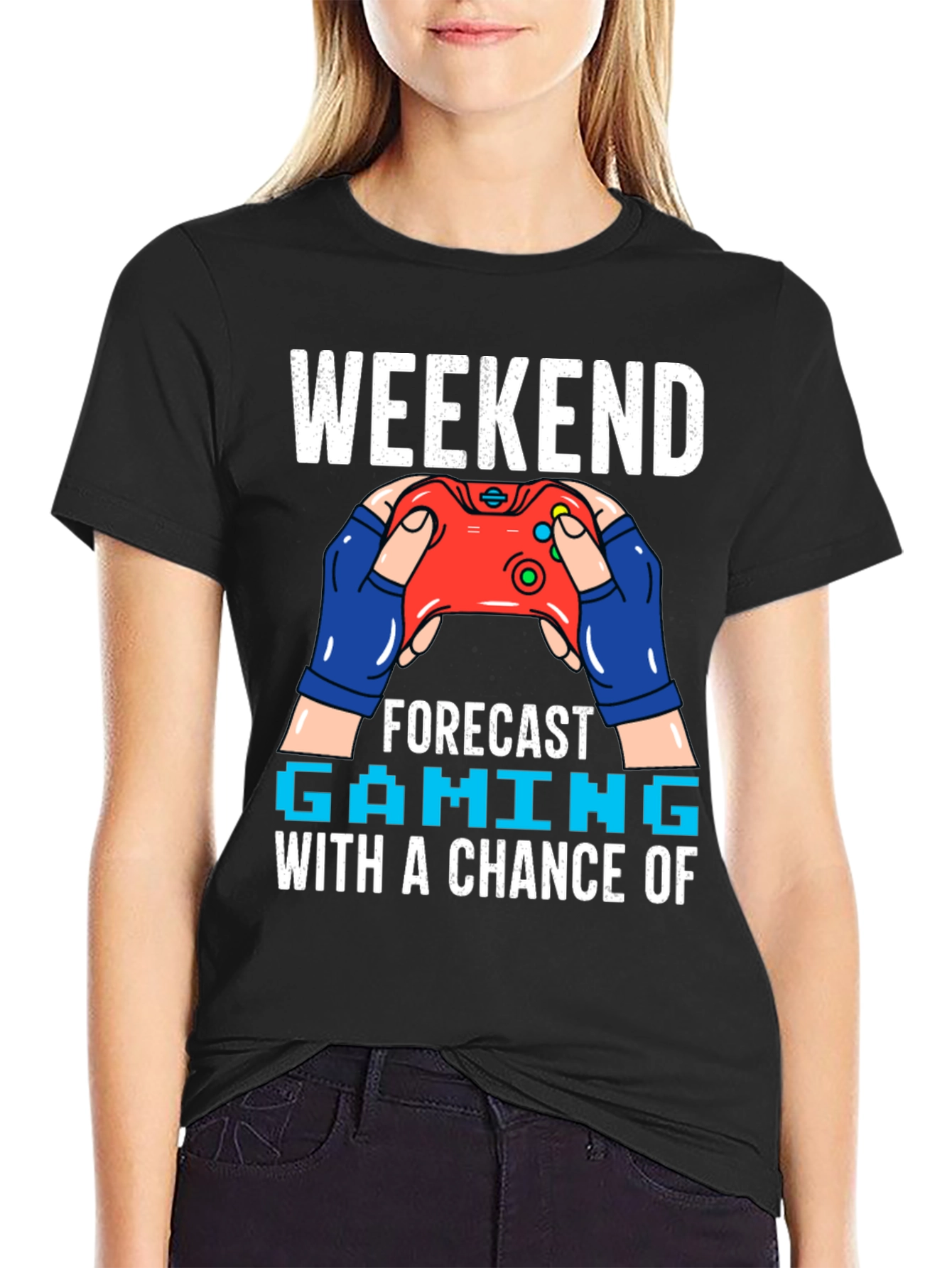 Weekend Gaming Forecast T-Shirt - Gamer Style