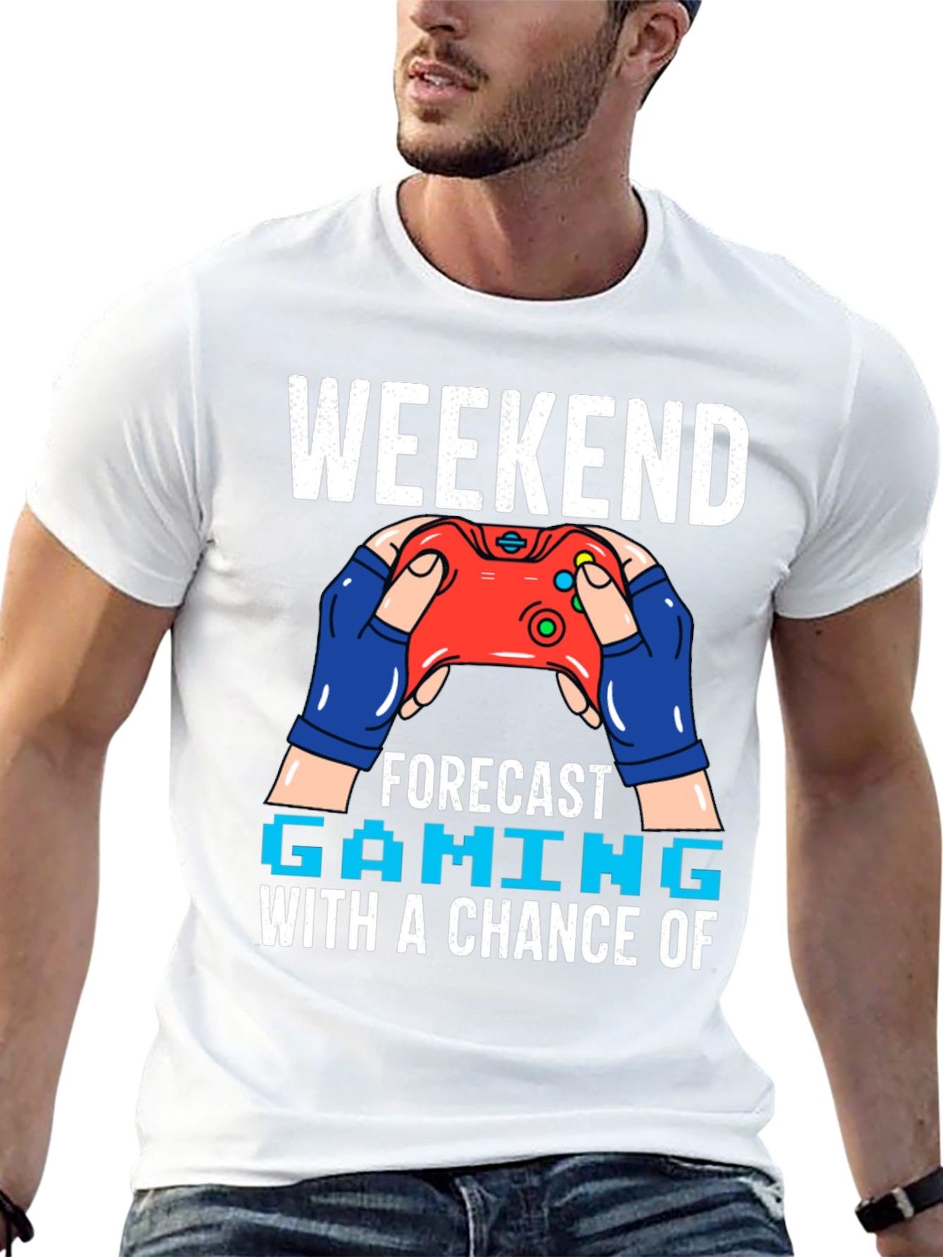 Weekend Gaming Forecast T-Shirt - Gamer Style