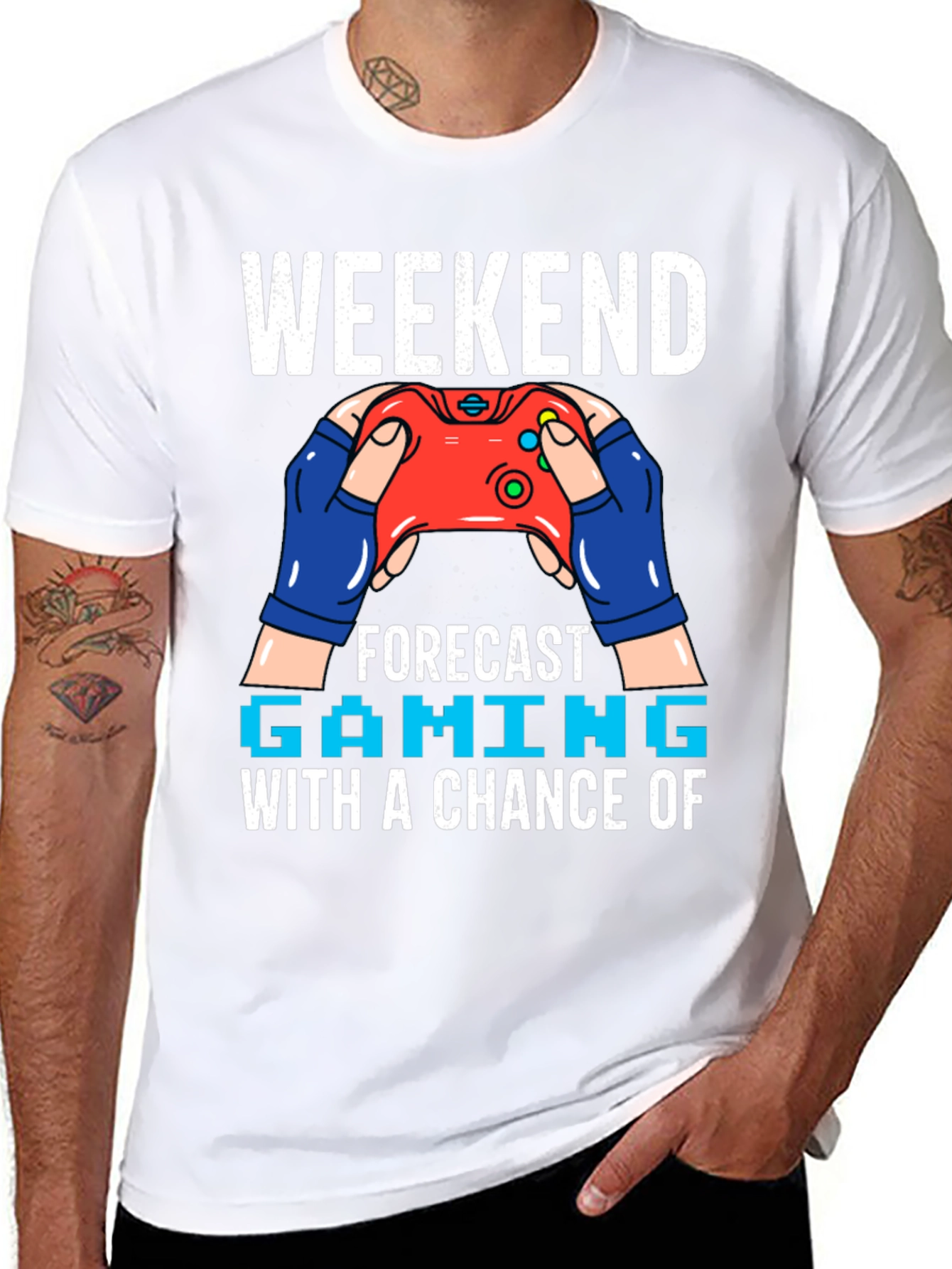 Weekend Gaming Forecast T-Shirt - Gamer Style