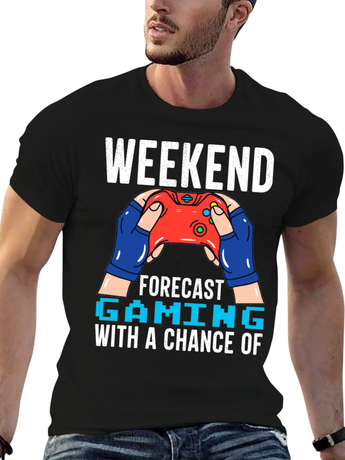 Weekend Gaming Forecast T-Shirt - Gamer Style