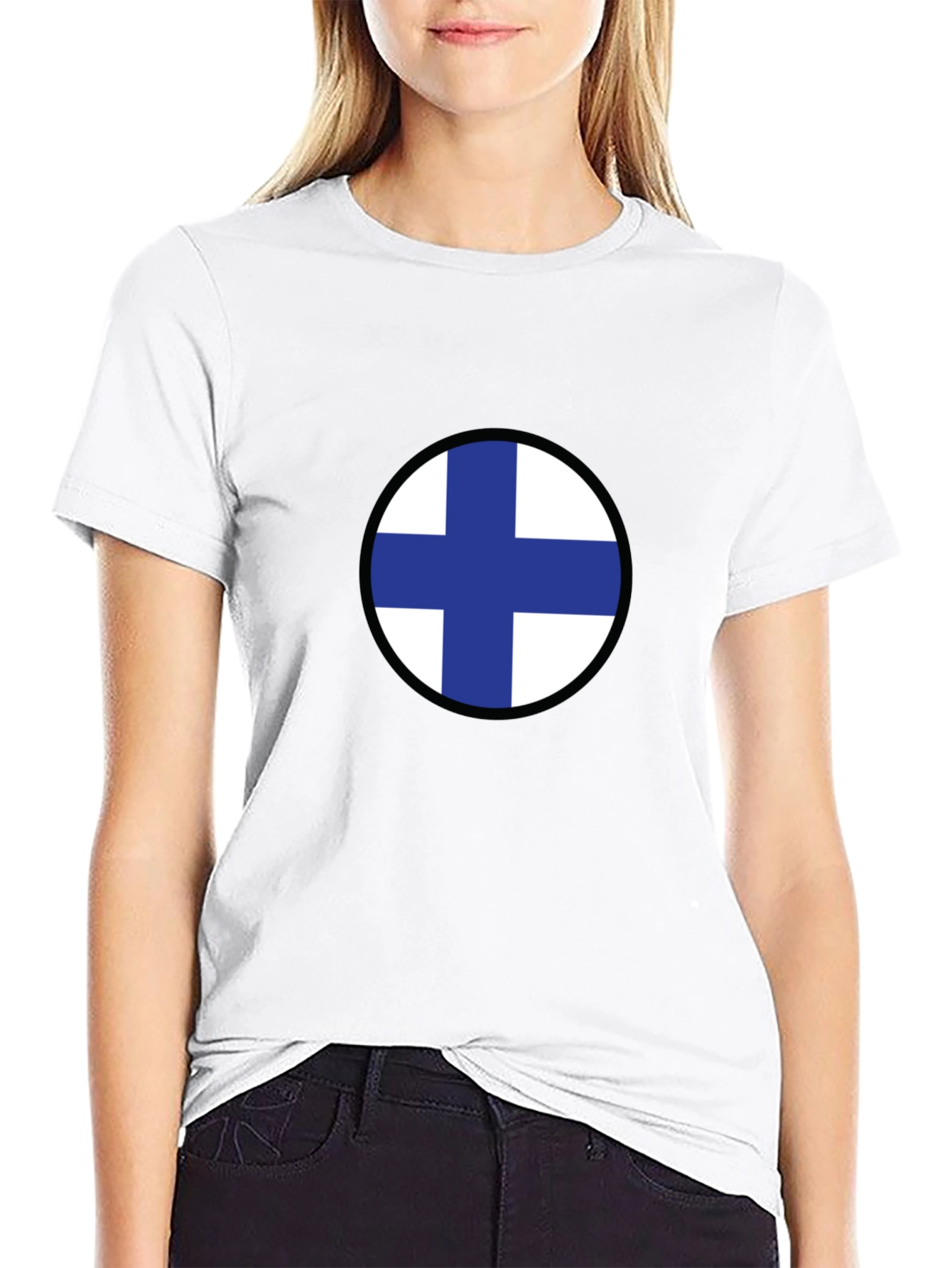 Finland Flag T-Shirt - Black - Casual Wear