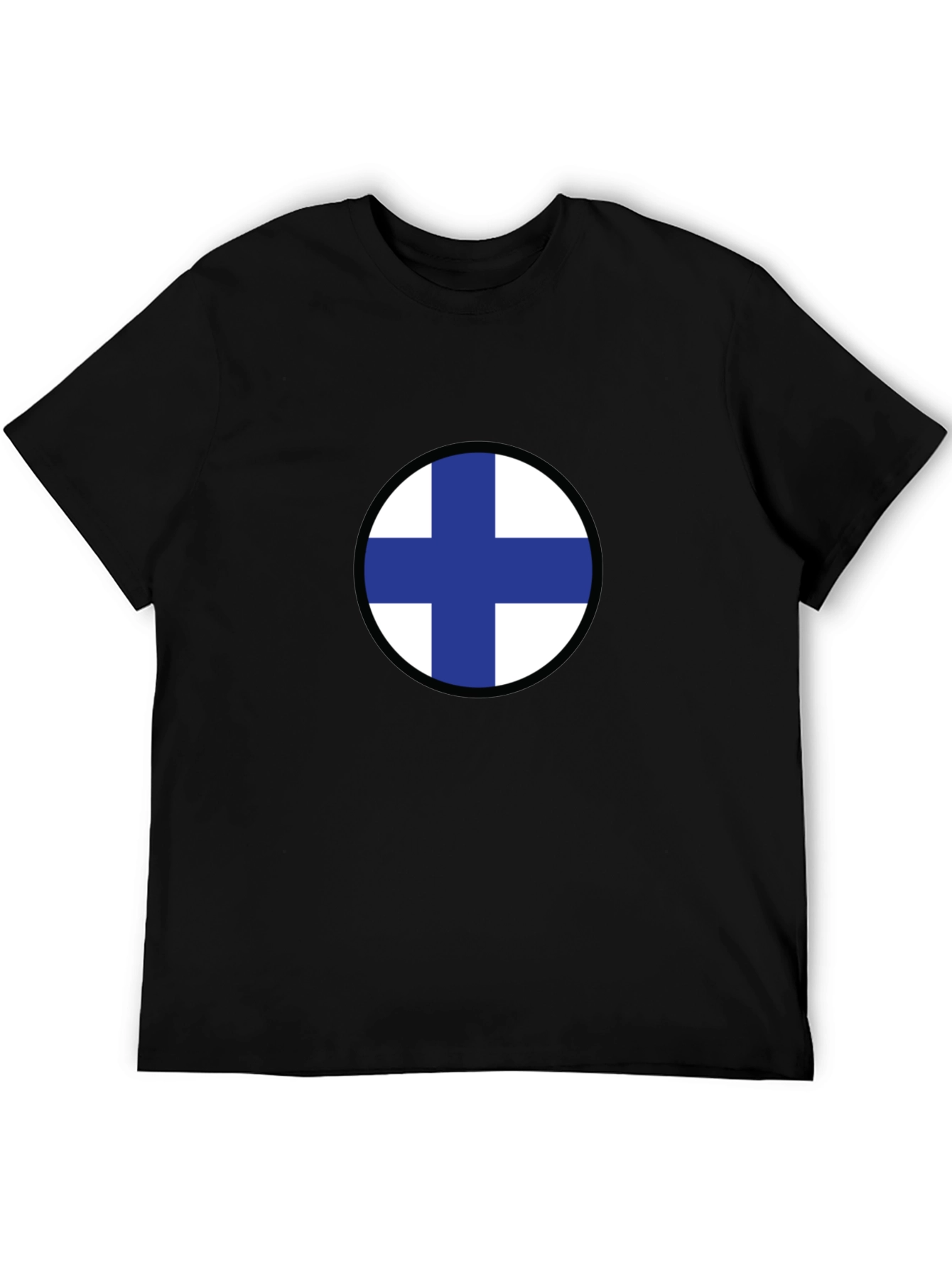 Finland Flag T-Shirt - Black - Casual Wear