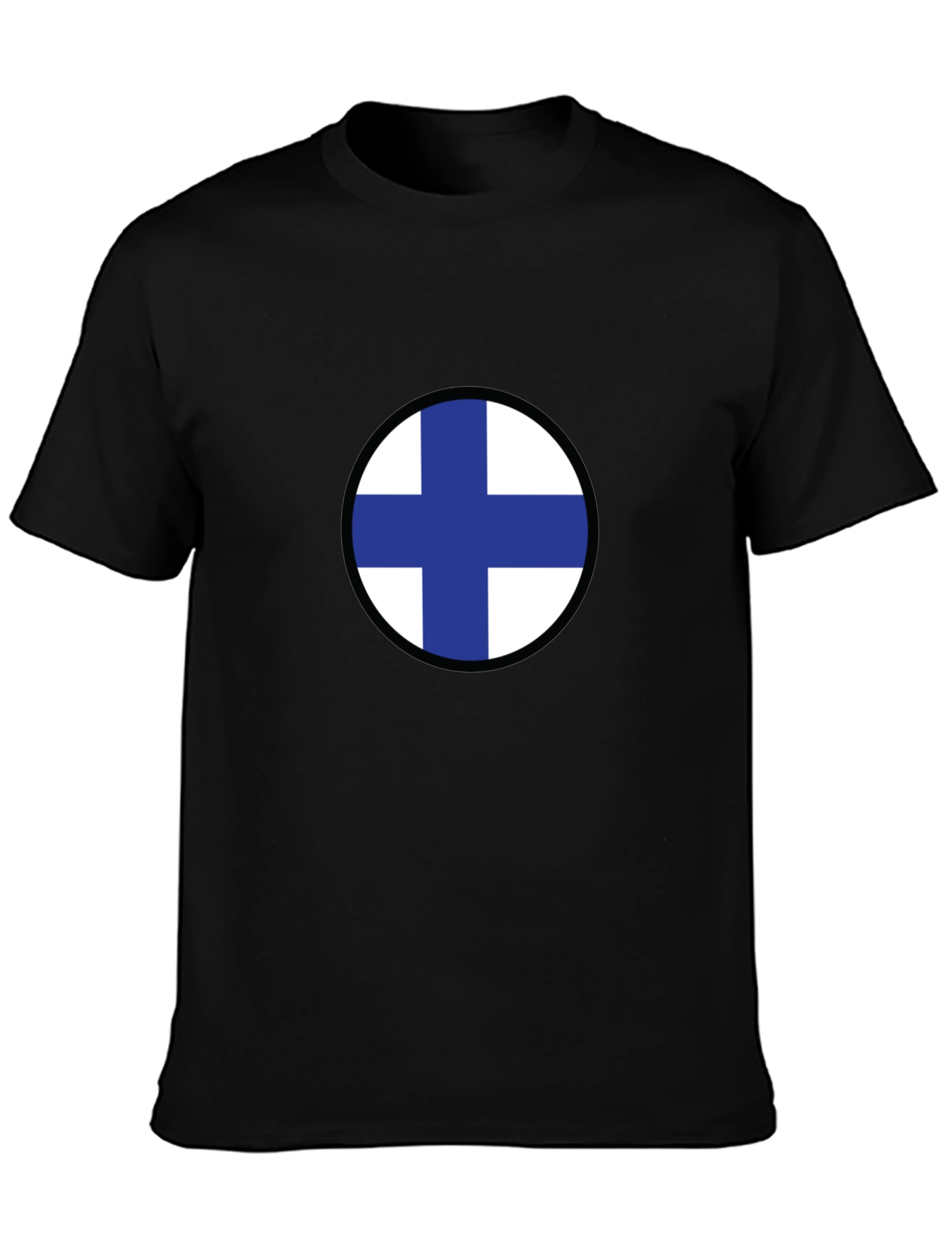 Finland Flag T-Shirt - Black - Casual Wear