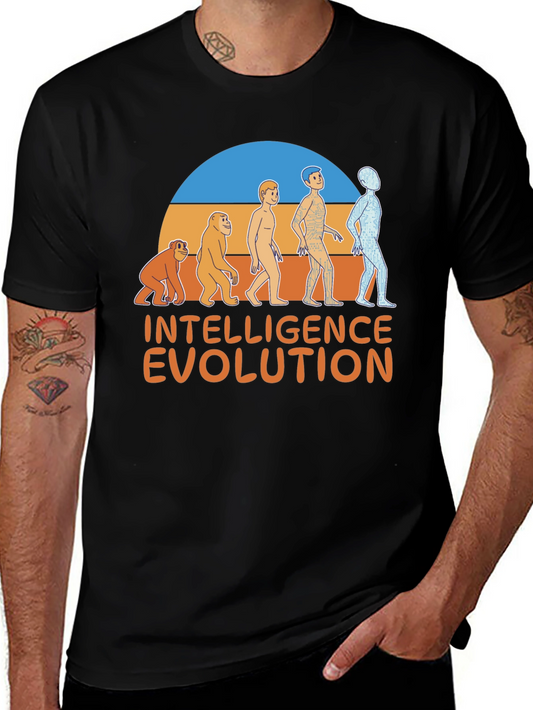 Intelligence Evolution Graphic T-Shirt