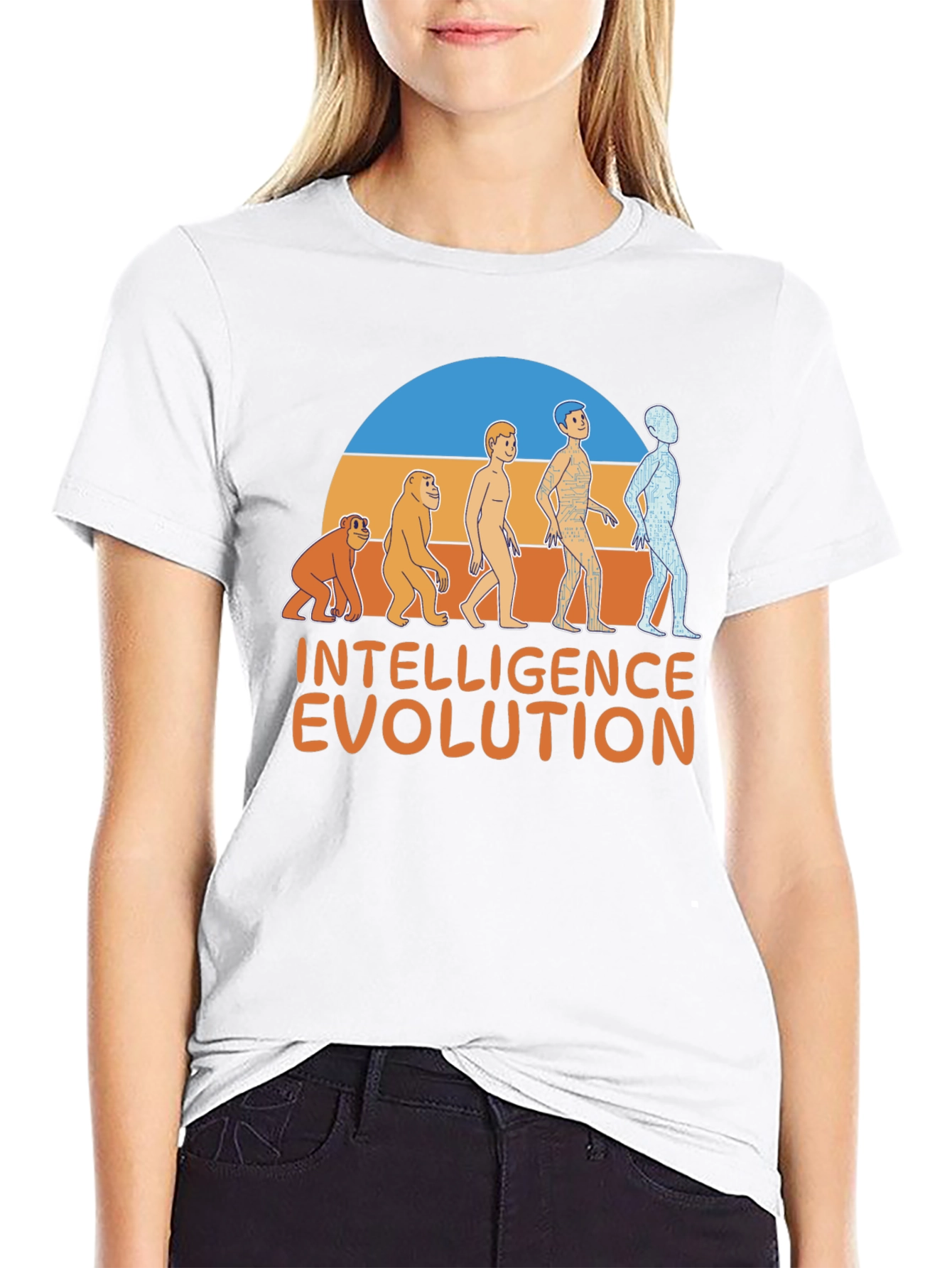 Intelligence Evolution Graphic T-Shirt