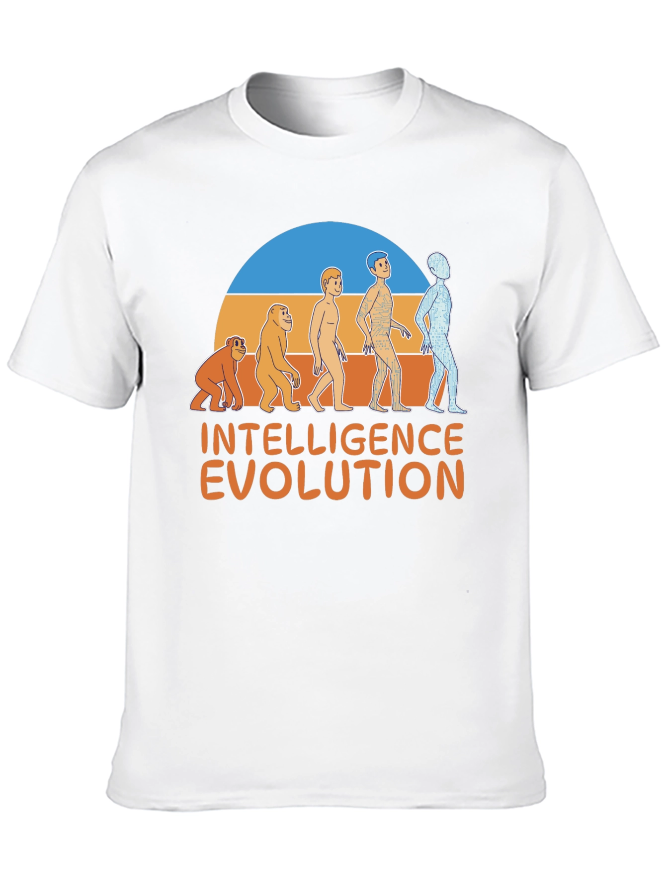 Intelligence Evolution Graphic T-Shirt