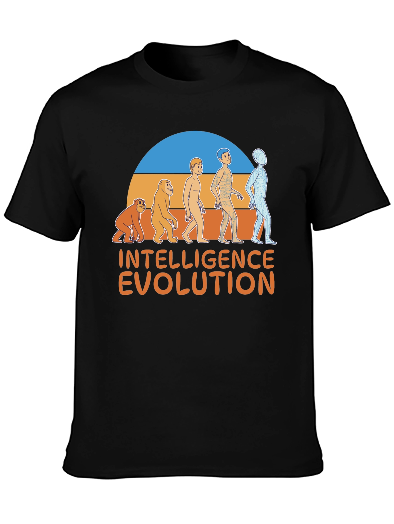 Intelligence Evolution Graphic T-Shirt