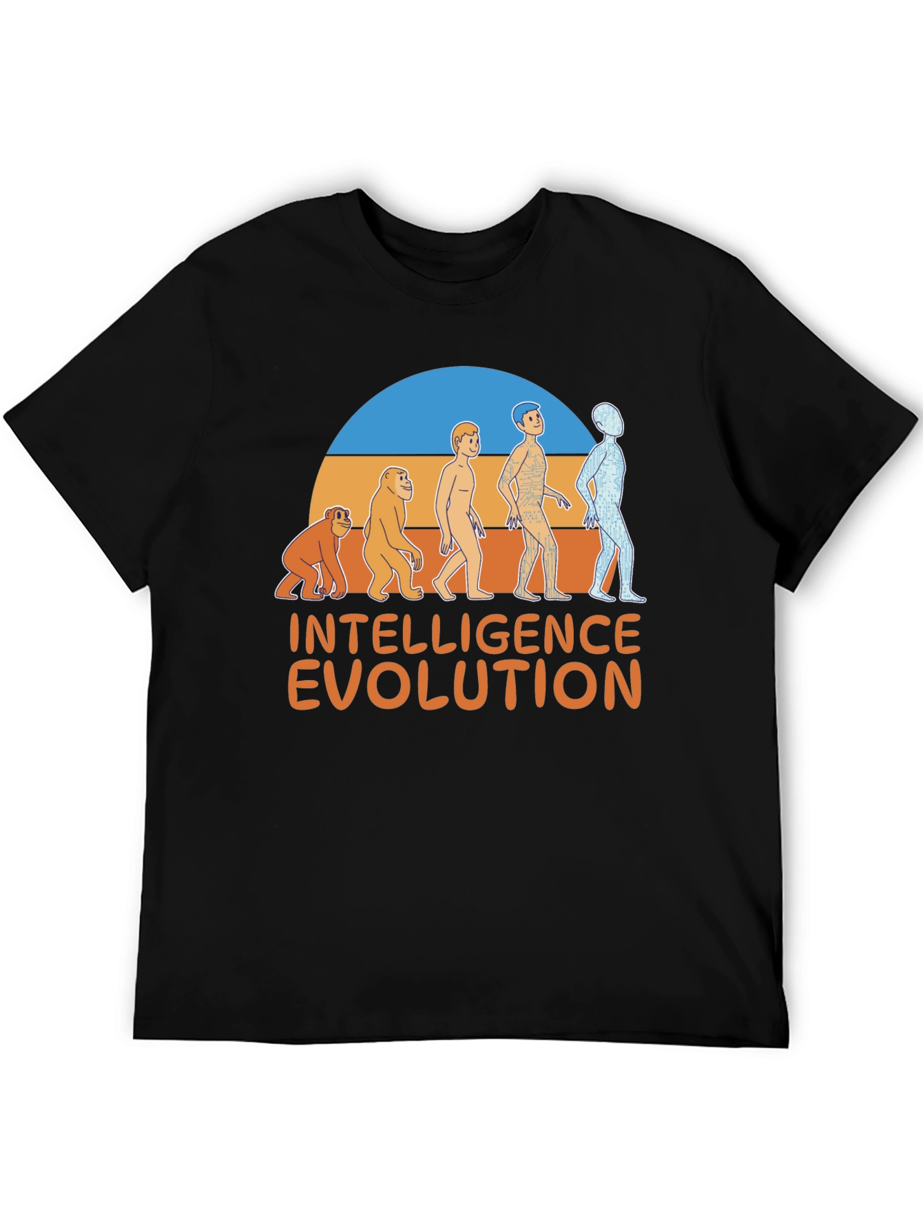 Intelligence Evolution Graphic T-Shirt