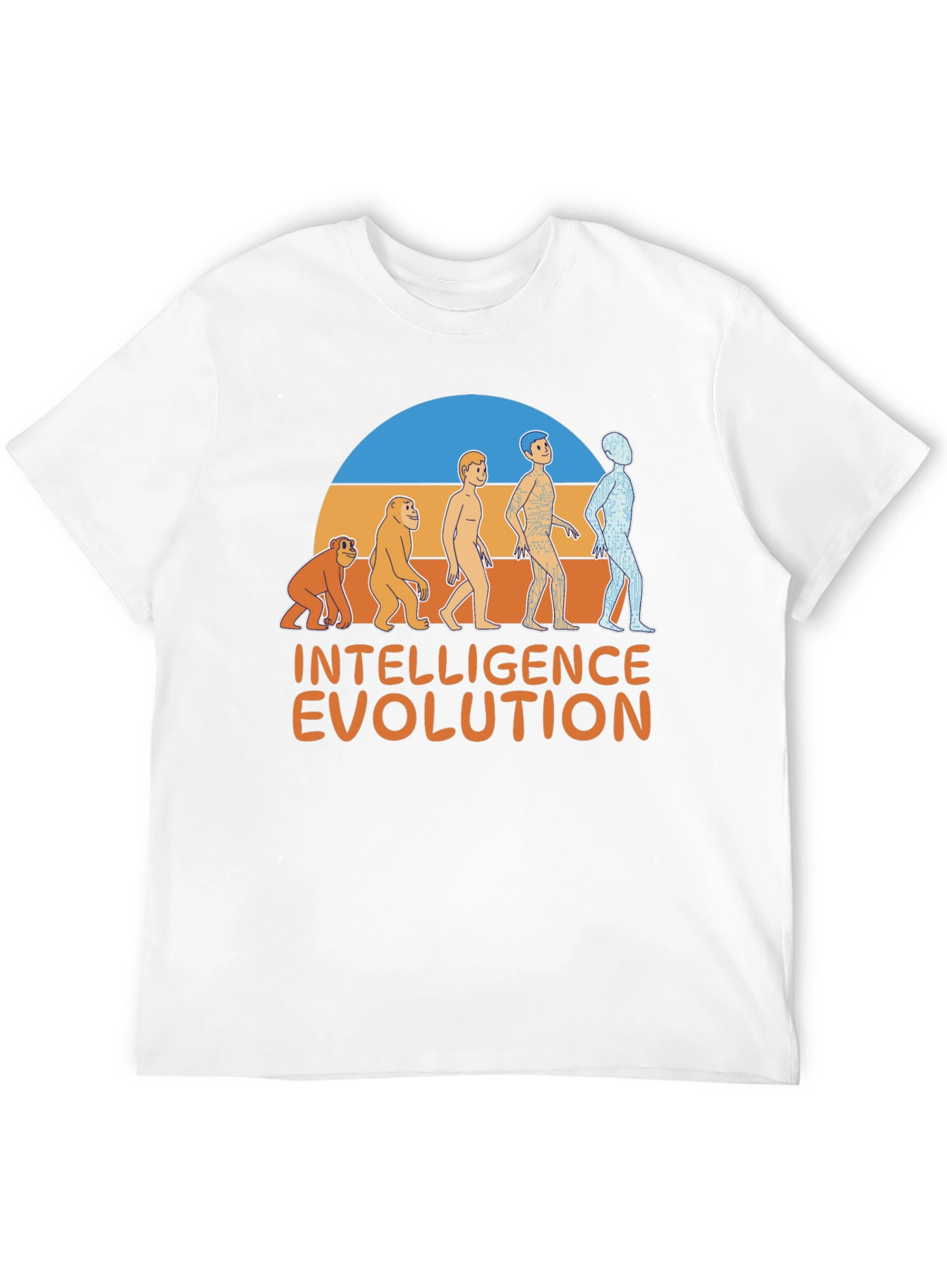 Intelligence Evolution Graphic T-Shirt