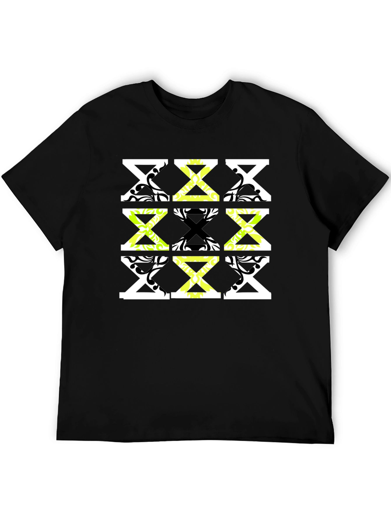 Geometric Patterned Mens Tee - Stylish & Unique