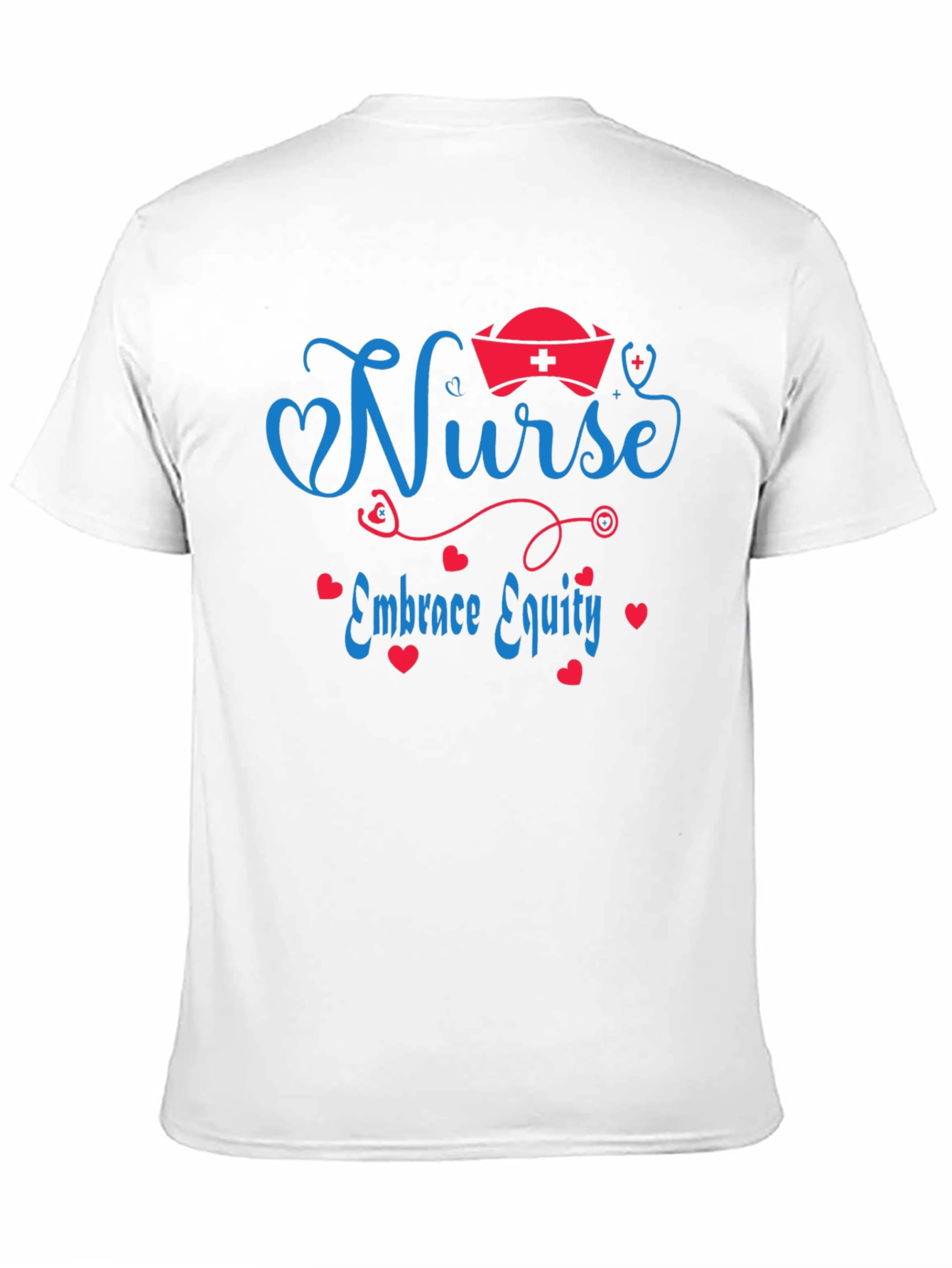 Nurse Embrace Equity Black T-Shirt
