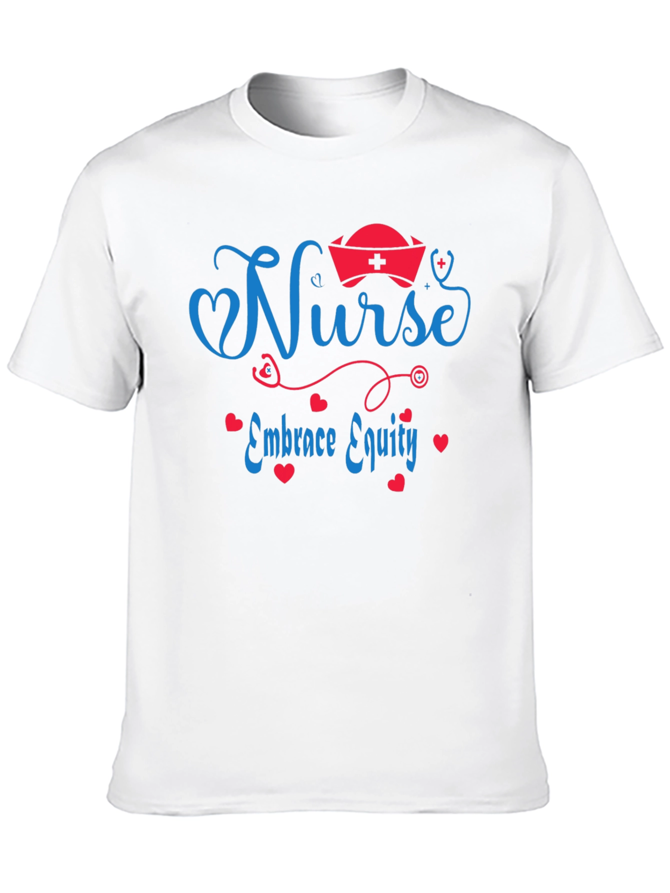 Nurse Embrace Equity Black T-Shirt
