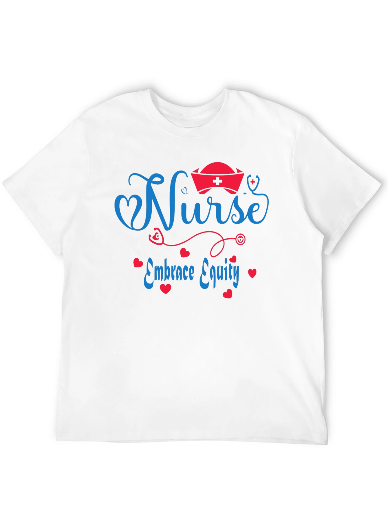 Nurse Embrace Equity Black T-Shirt