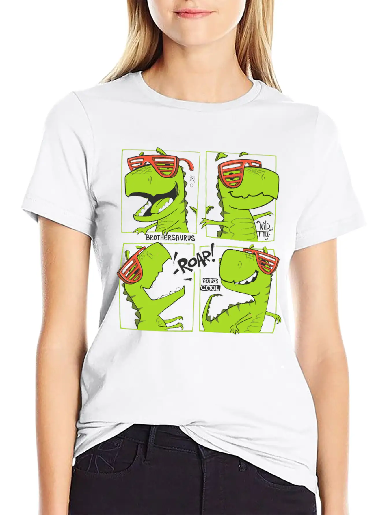 Dinosaurs Unisex Casual T-Shirt – Clean Design For Daily Comfort