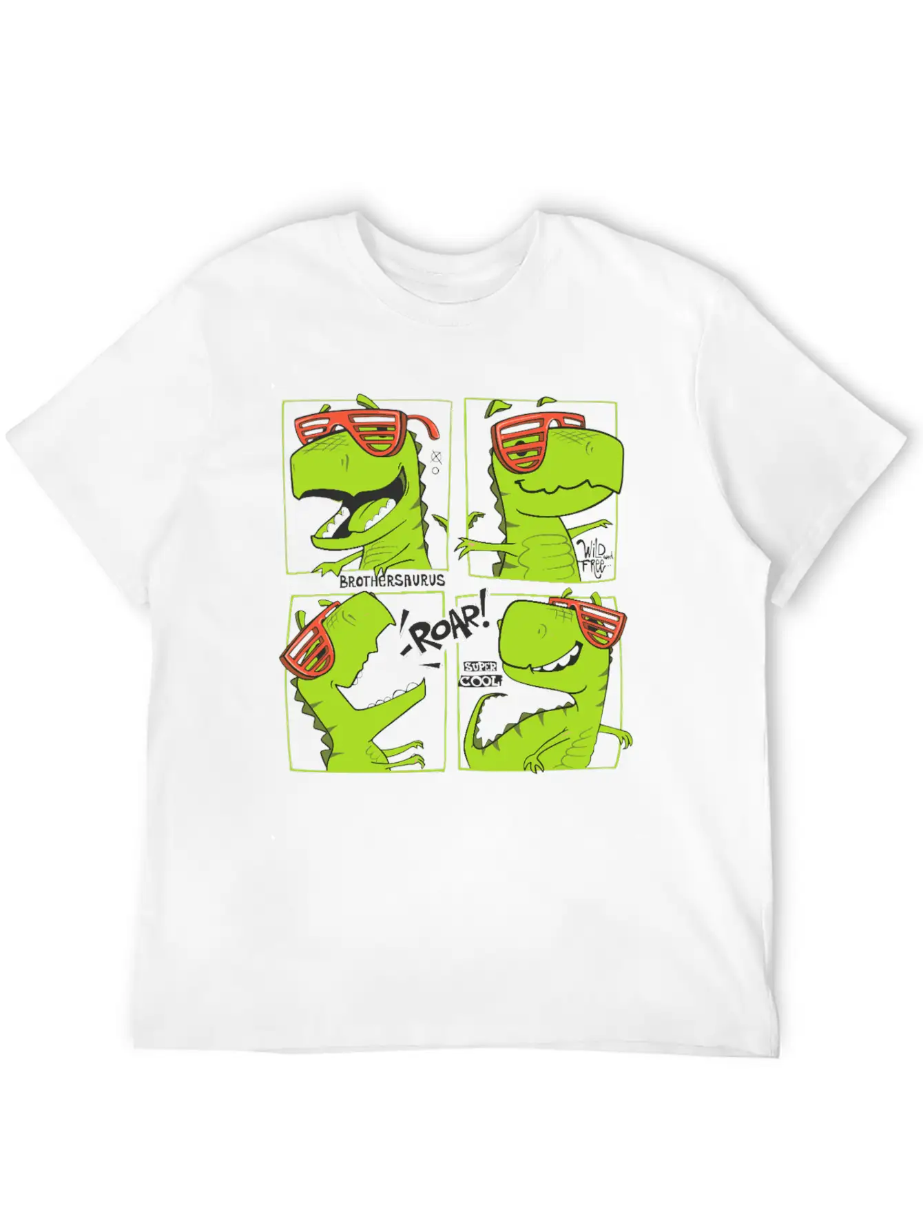 Dinosaurs Unisex Casual T-Shirt – Clean Design For Daily Comfort