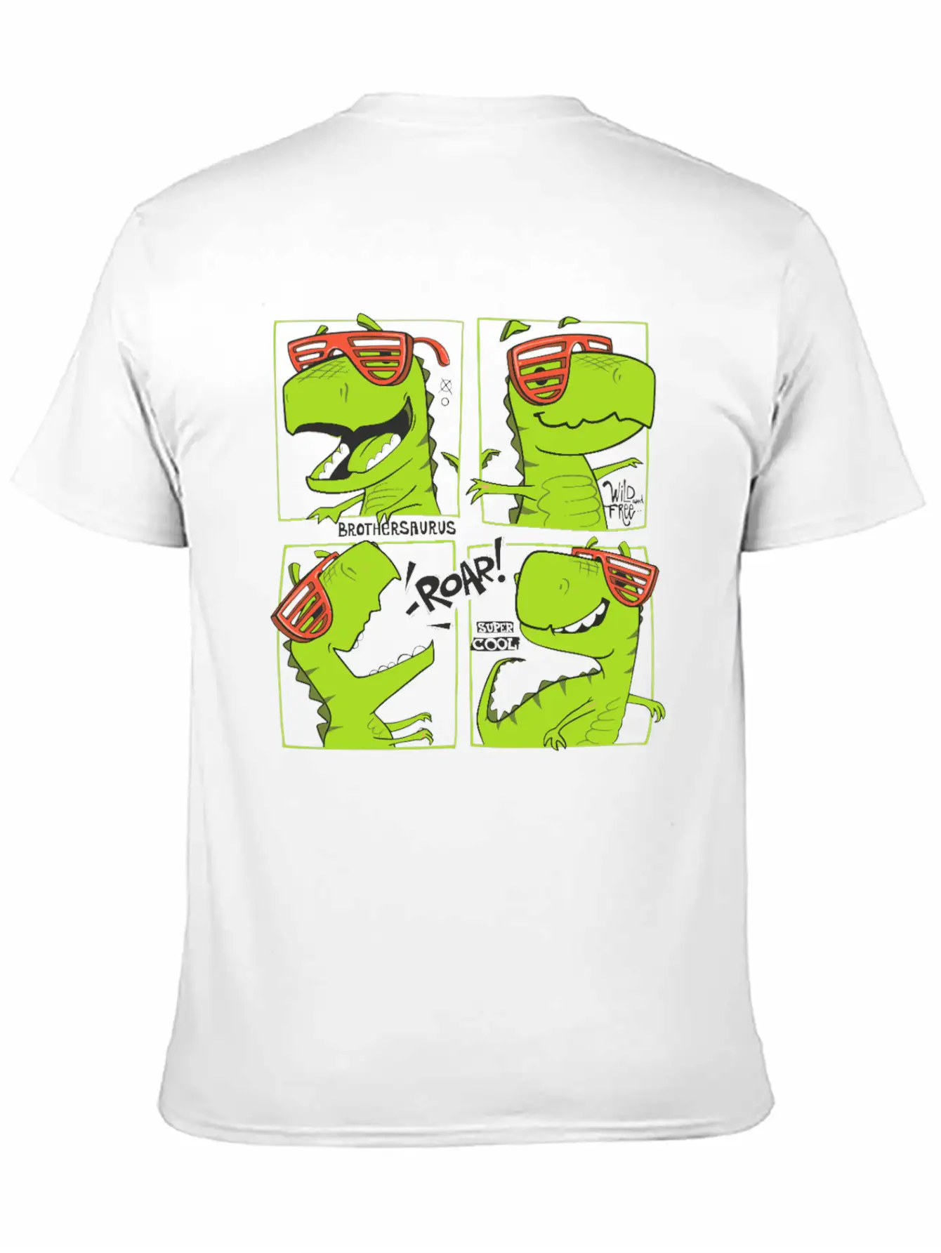 Dinosaurs Unisex Casual T-Shirt – Clean Design For Daily Comfort