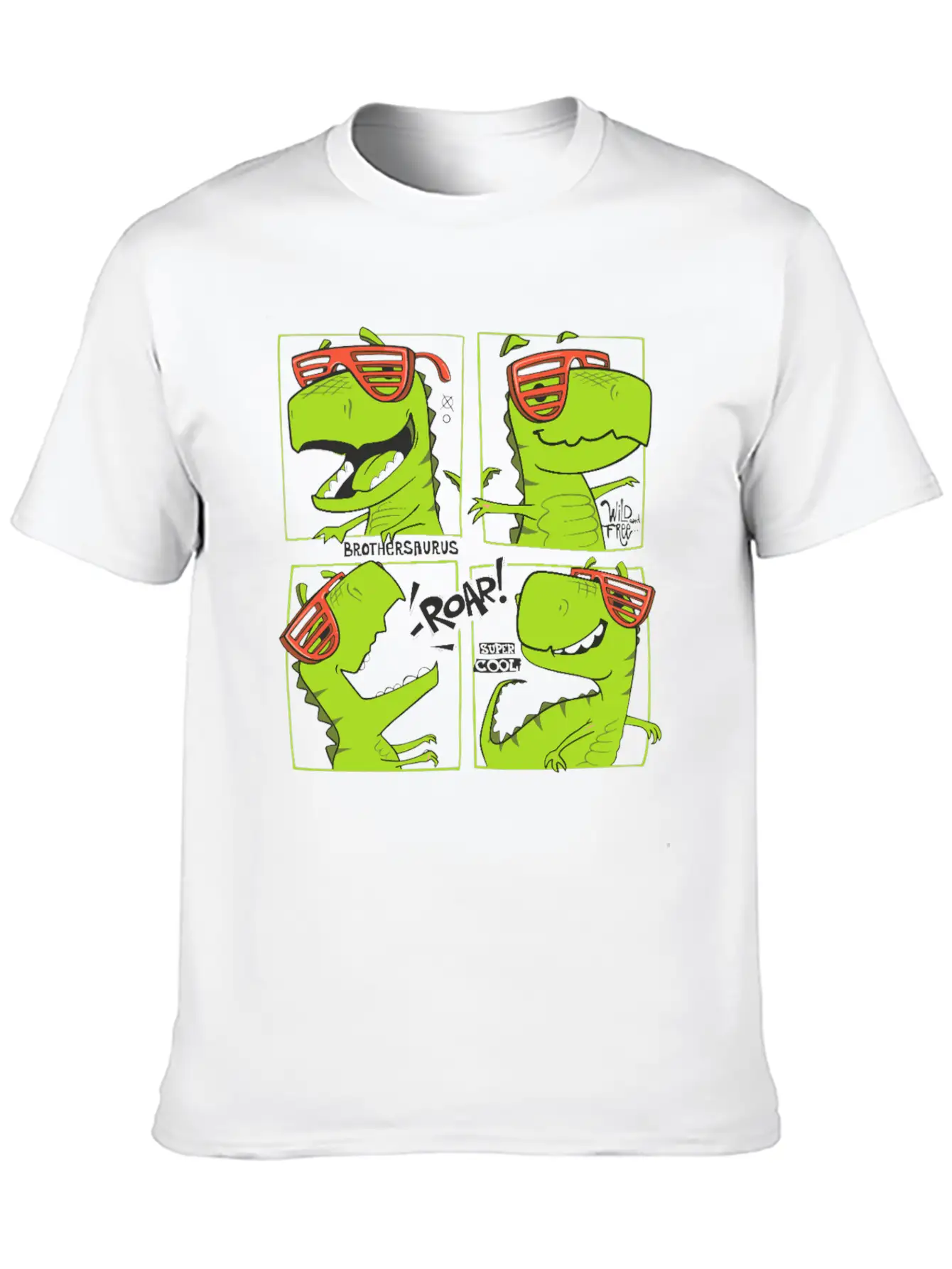 Dinosaurs Unisex Casual T-Shirt – Clean Design For Daily Comfort