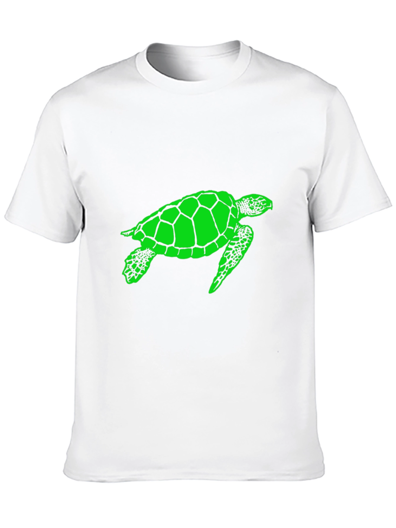 Sea Turtle Graphic Tee - Black Cotton T-Shirt