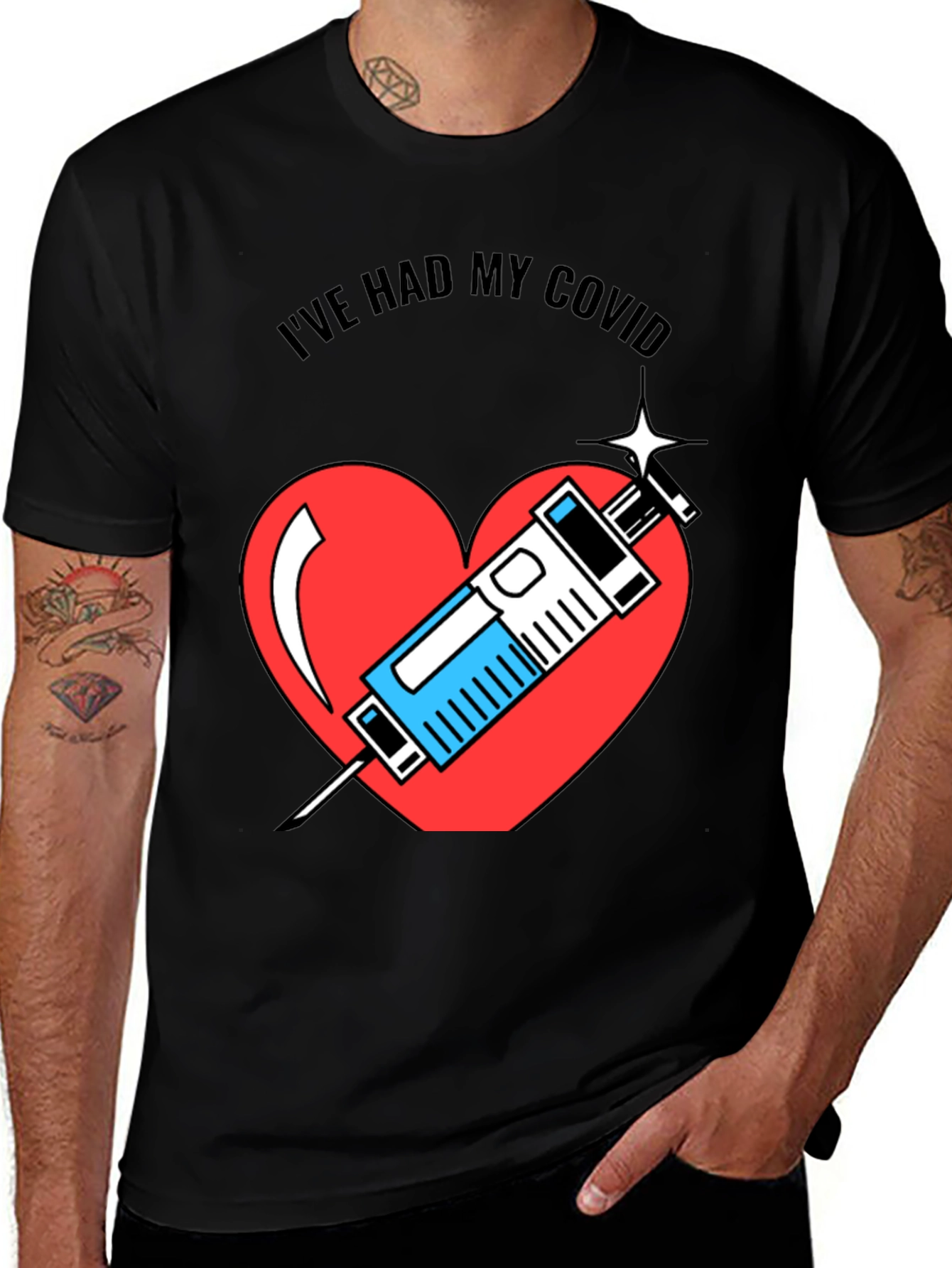 Ive Had My COVID Vaccine Heart T-Shirt