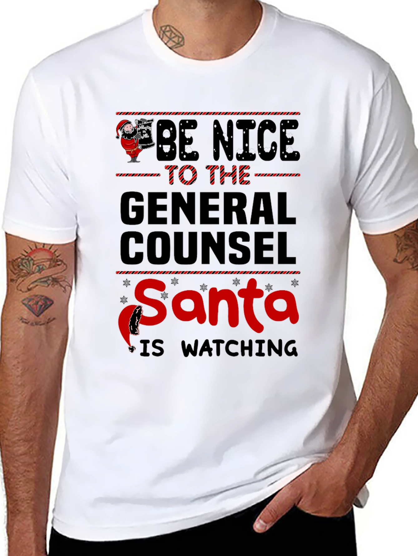 Be Nice to the General Counsel Santa Shirt