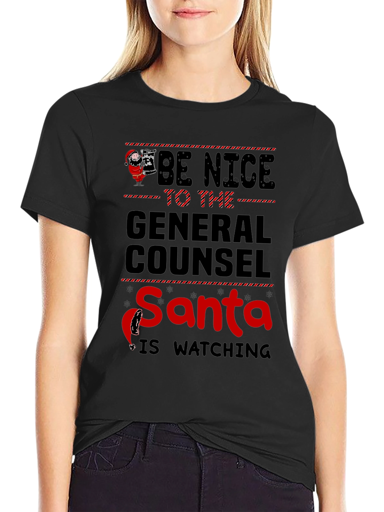 Be Nice to the General Counsel Santa Shirt