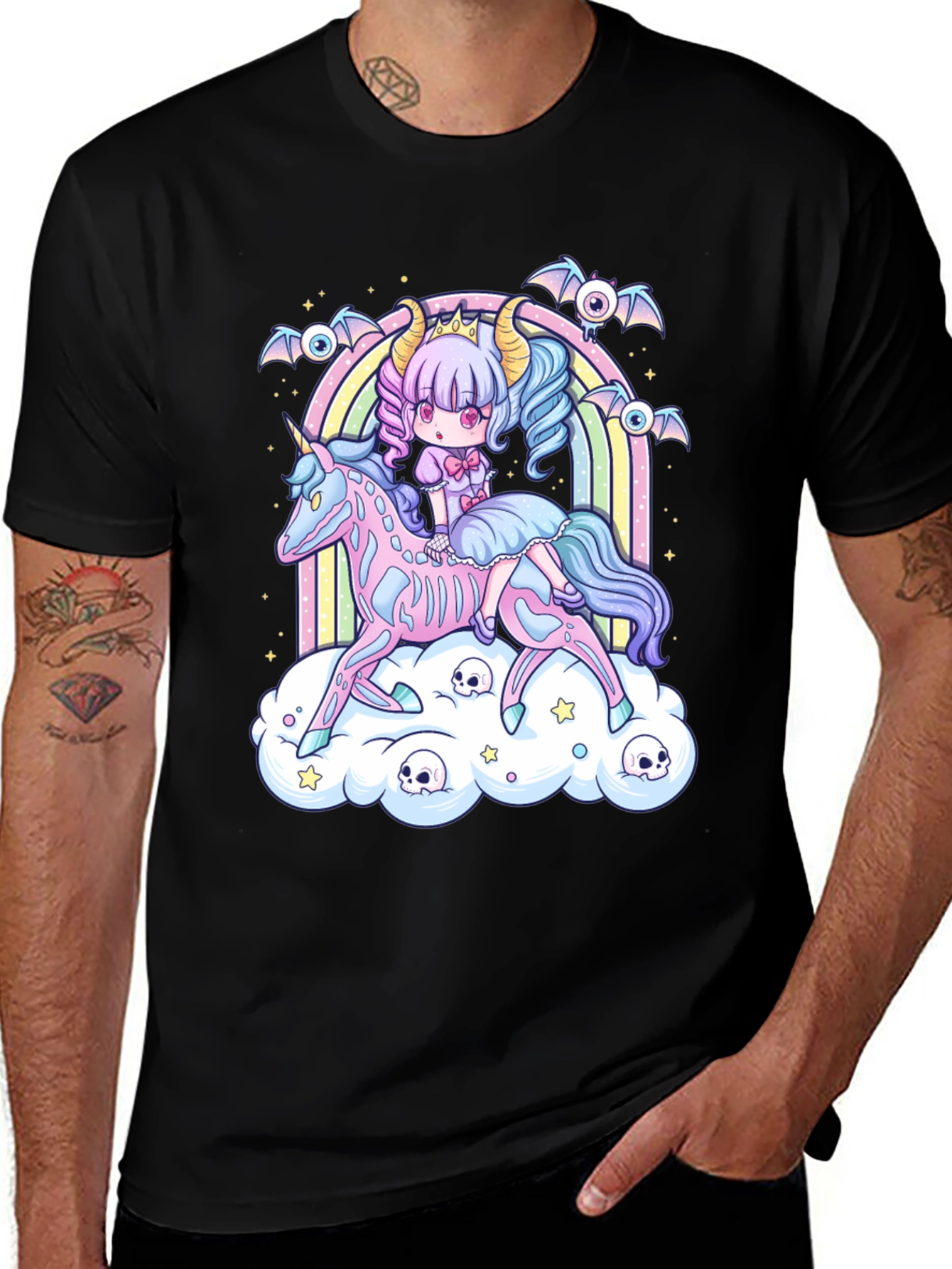 Gothic Pastel Kawaii Unicorn T-Shirt