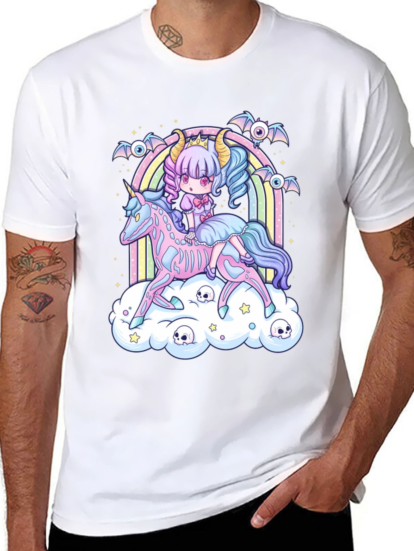 Gothic Pastel Kawaii Unicorn T-Shirt