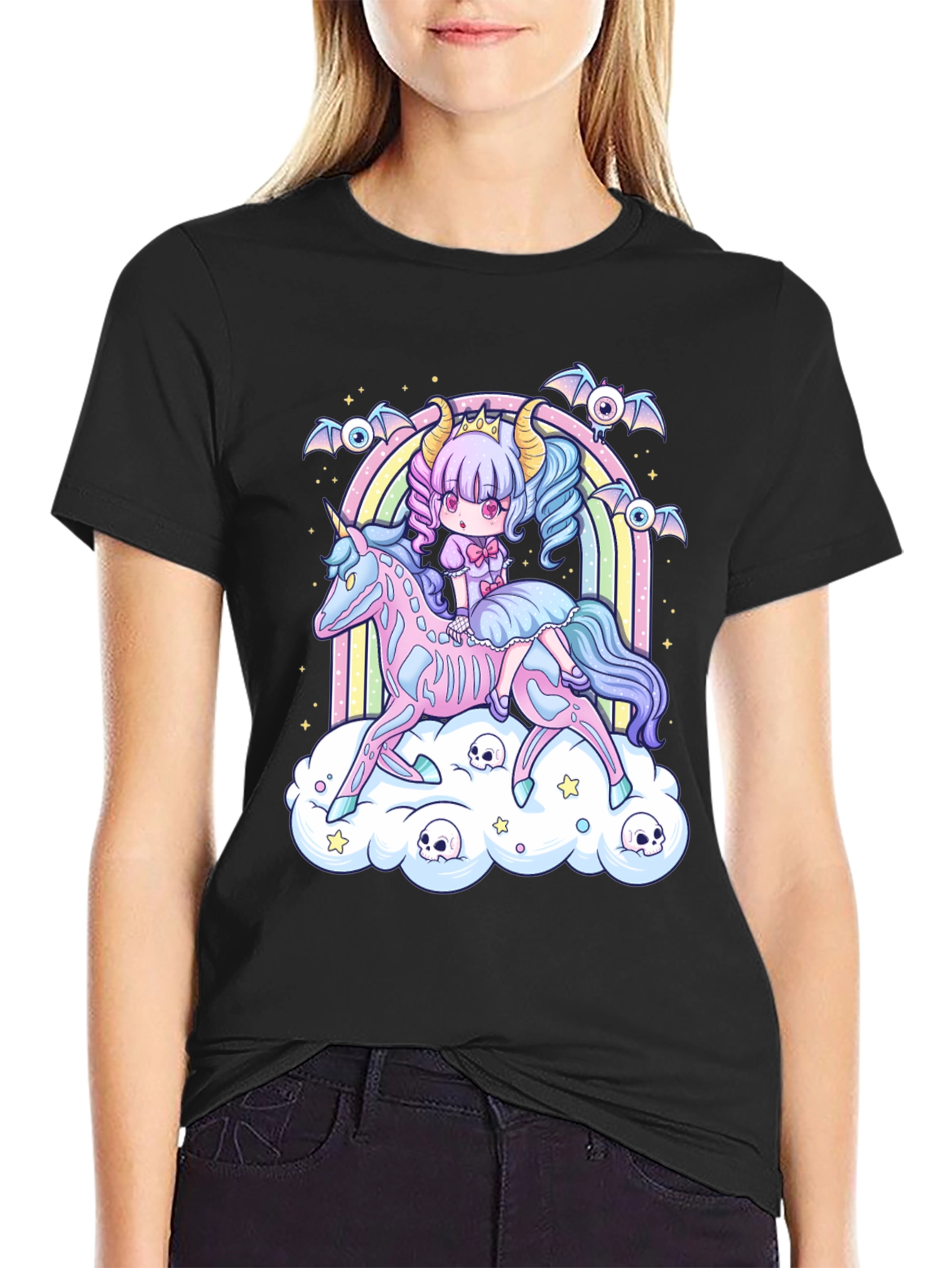 Gothic Pastel Kawaii Unicorn T-Shirt