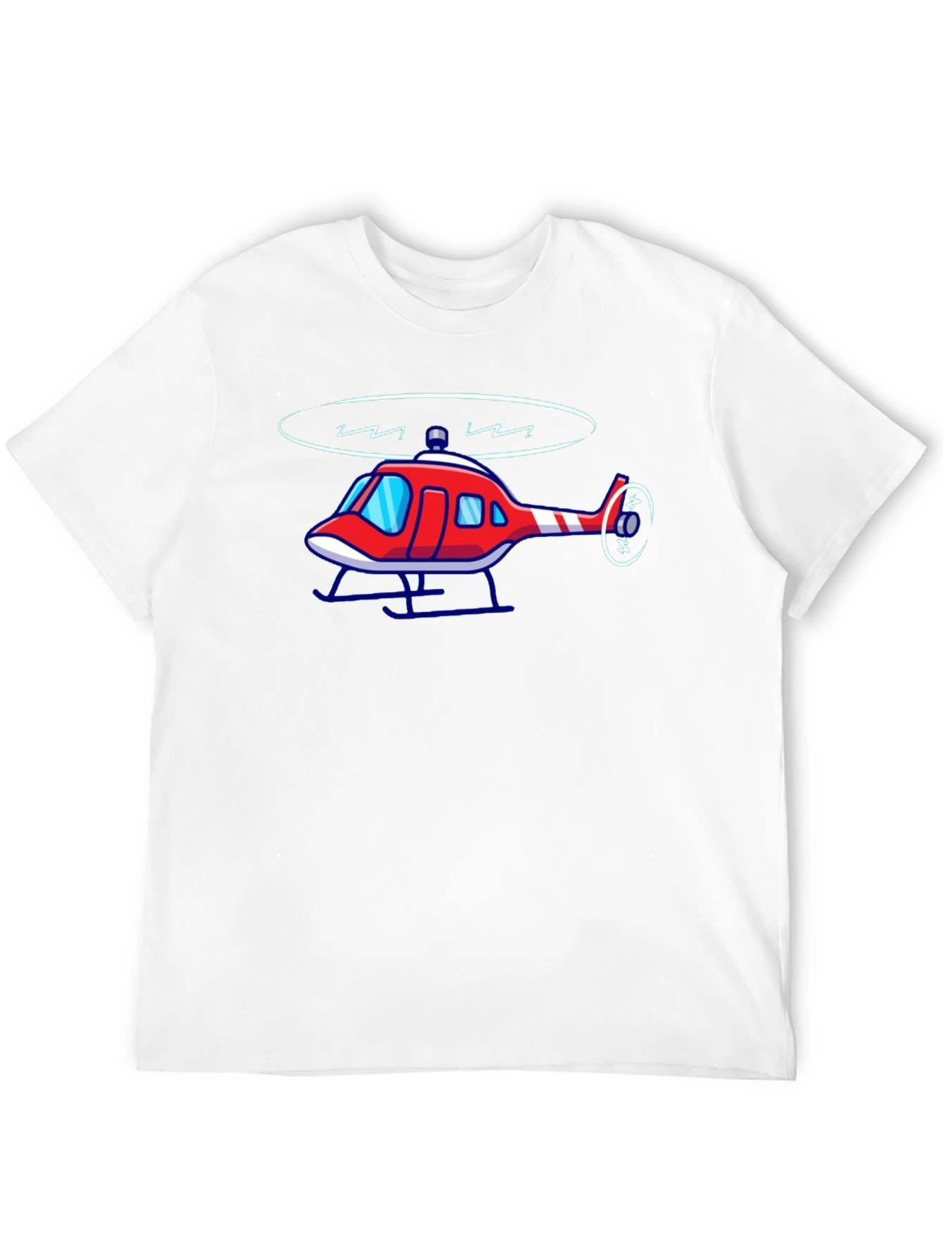Cartoon Helicopter Graphic Tee