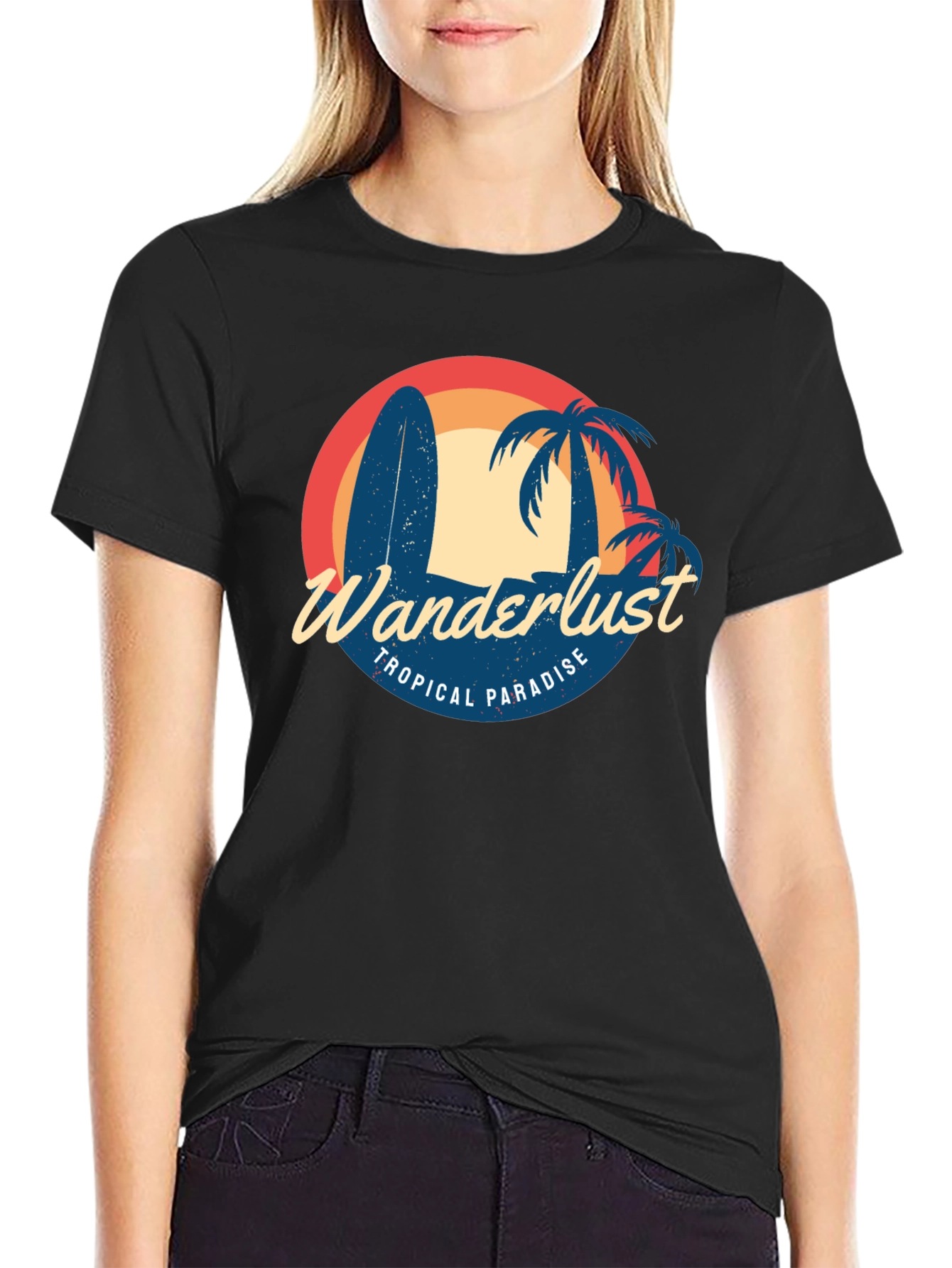 Wanderlust Tropical Paradise Graphic Tee