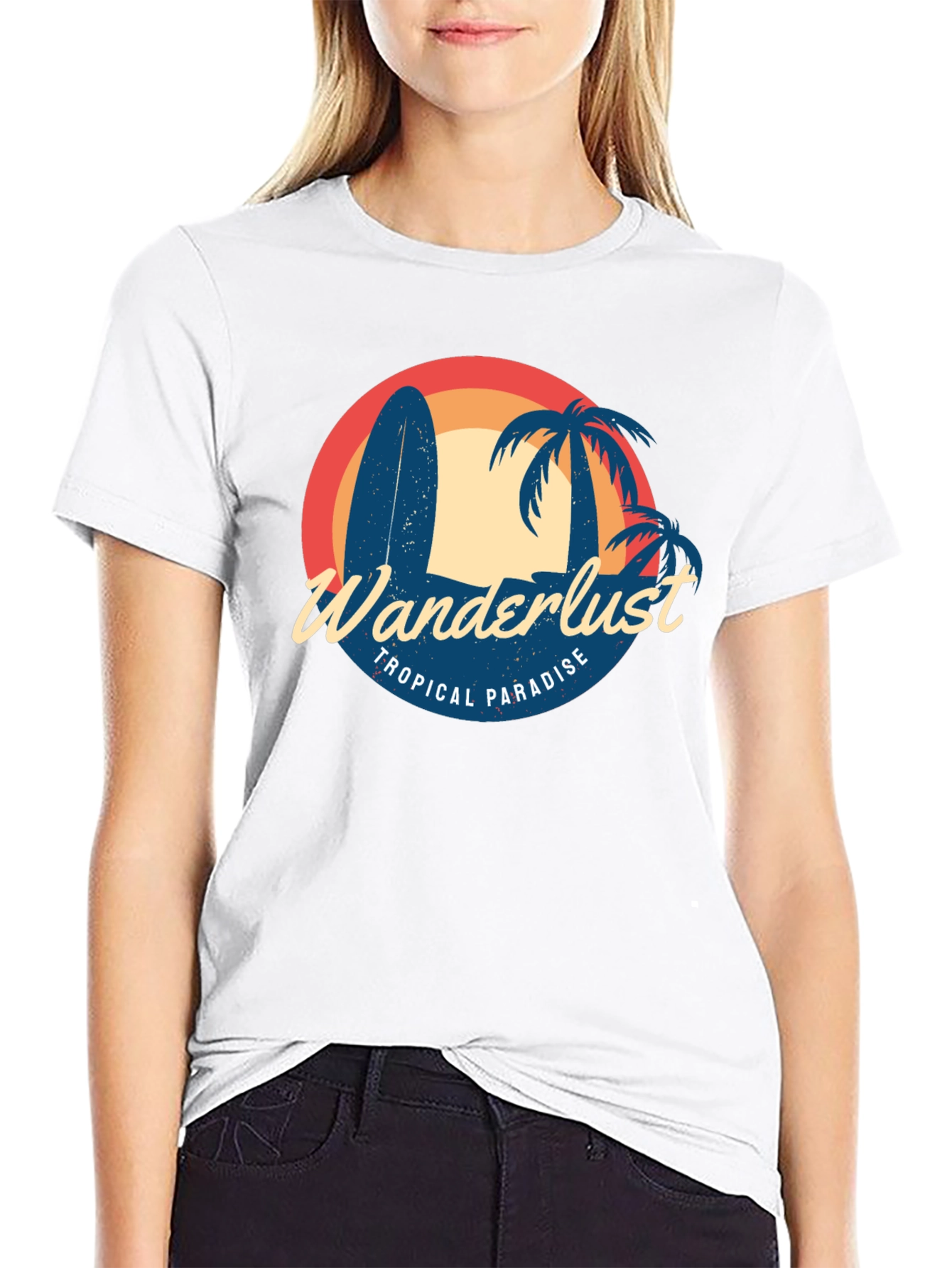 Wanderlust Tropical Paradise Graphic Tee