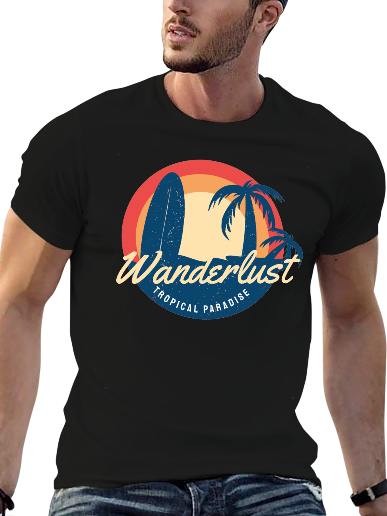 Wanderlust Tropical Paradise Graphic Tee