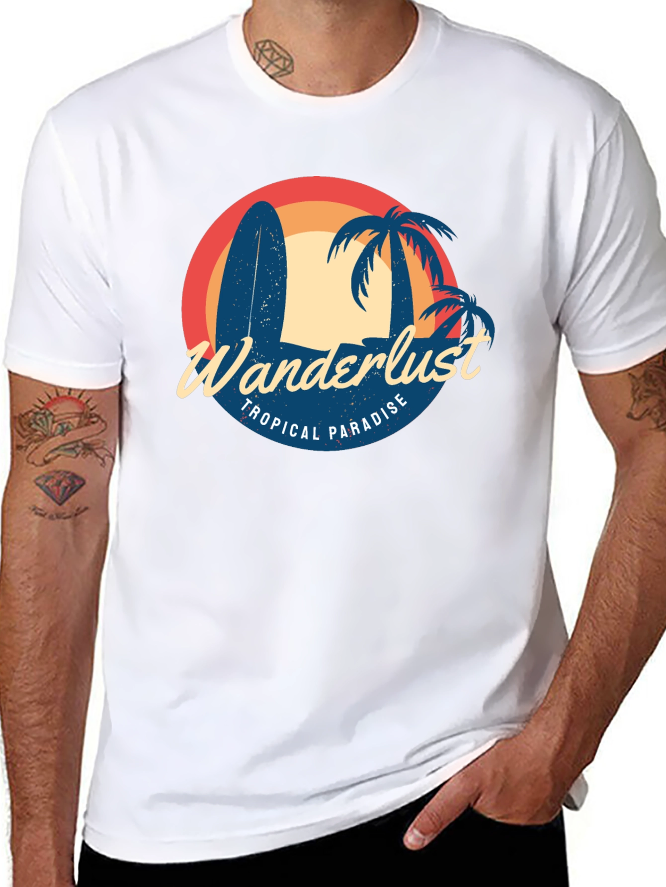 Wanderlust Tropical Paradise Graphic Tee