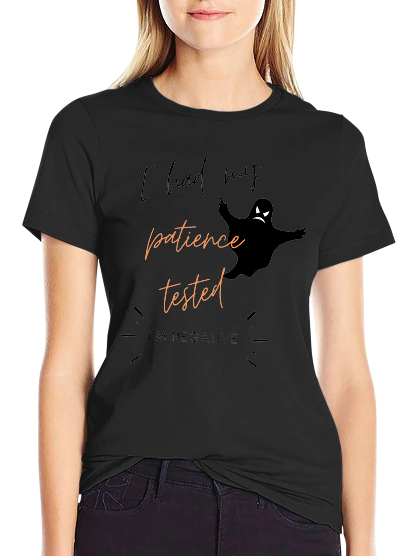 Humorous Halloween Ghost Graphic Tee