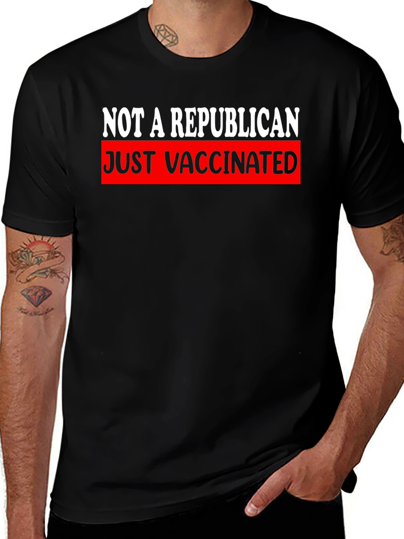 Not A Republican Just Vaccinated T-Shirt