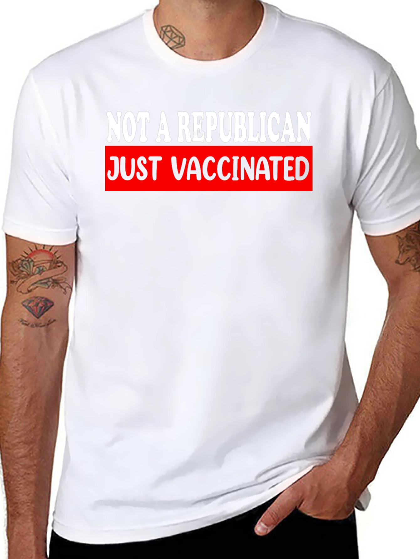 Not A Republican Just Vaccinated T-Shirt