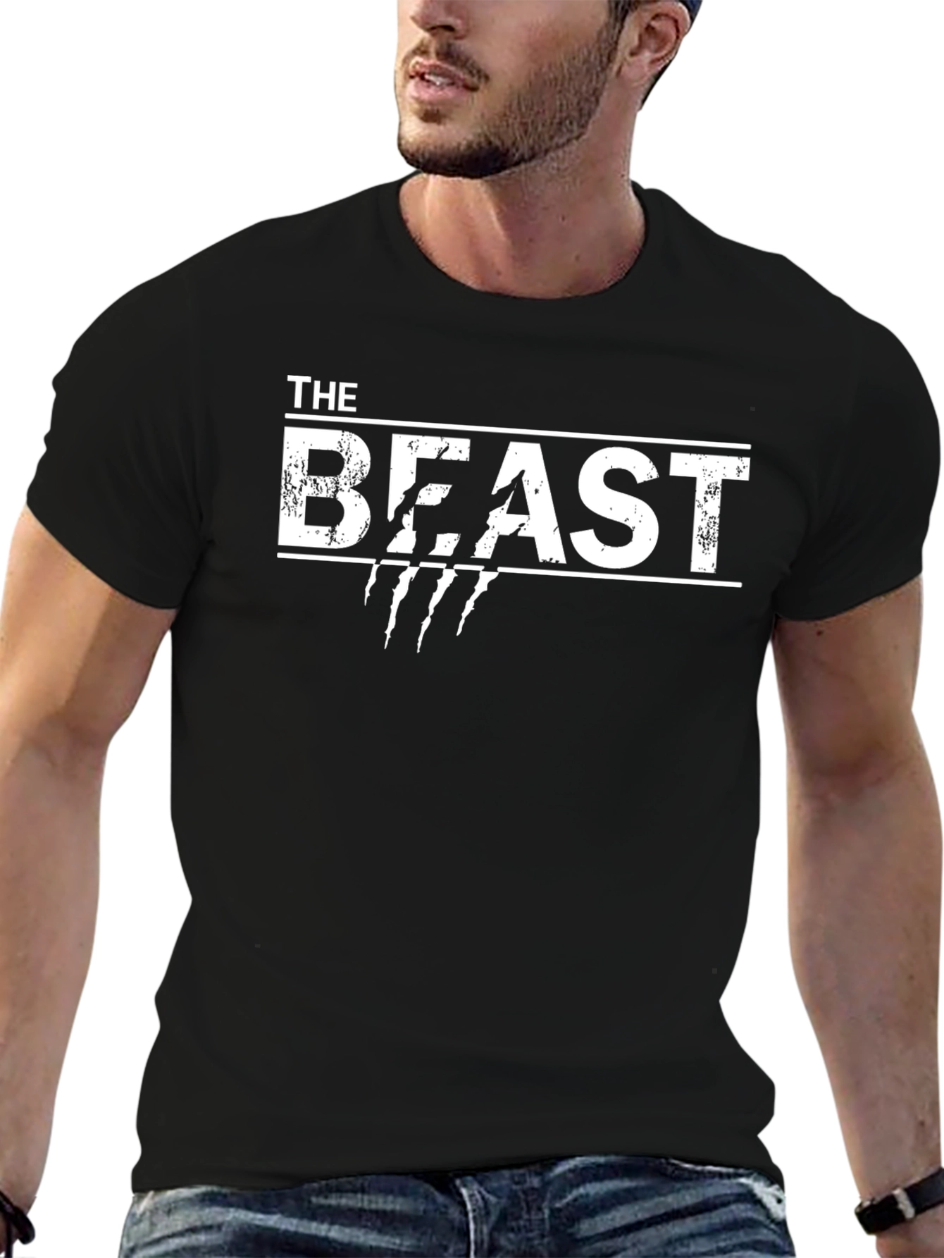 The Beast Graphic T-Shirt - Black Cotton Tee