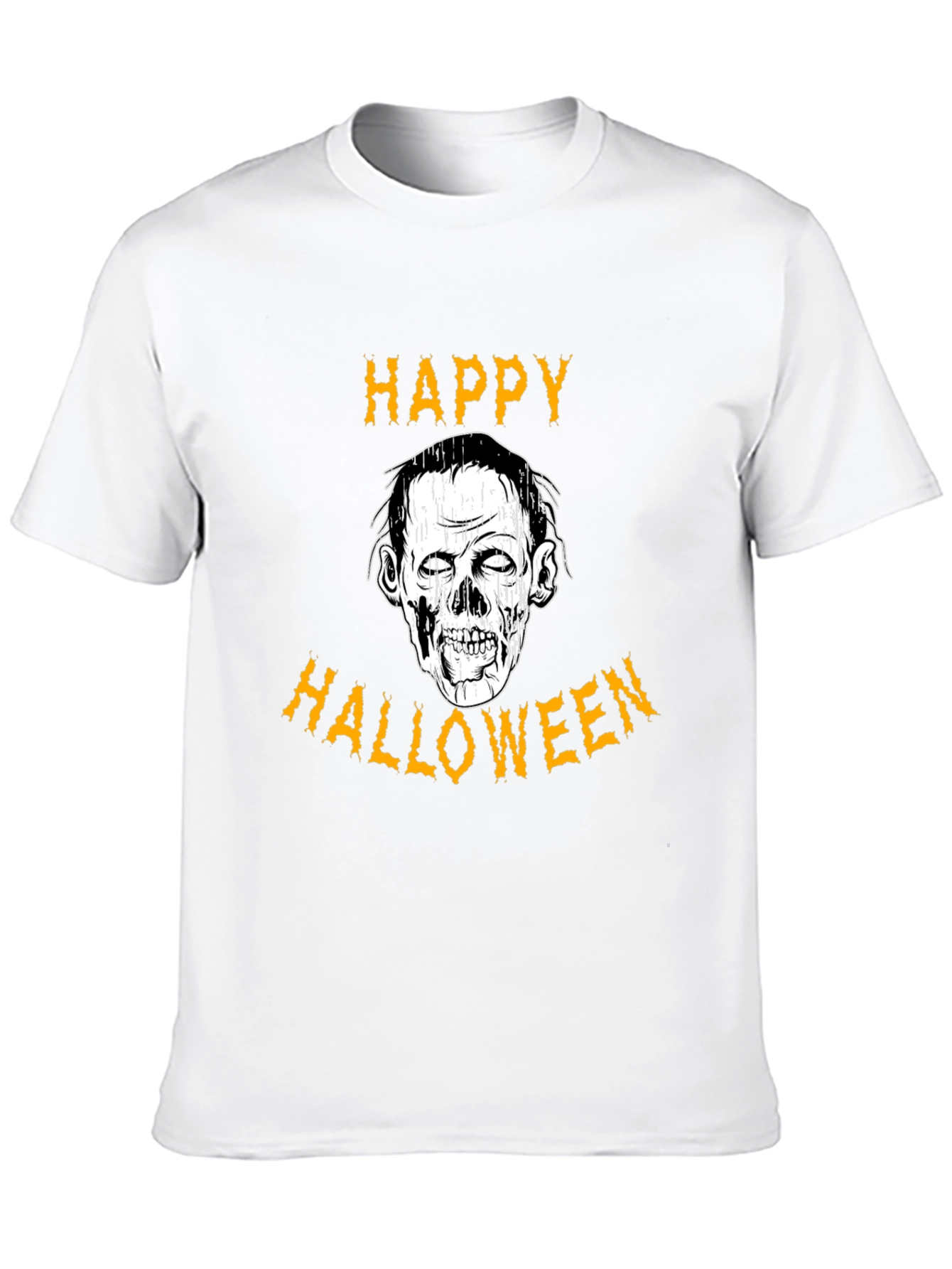 Happy Halloween Zombie Graphic T-Shirt