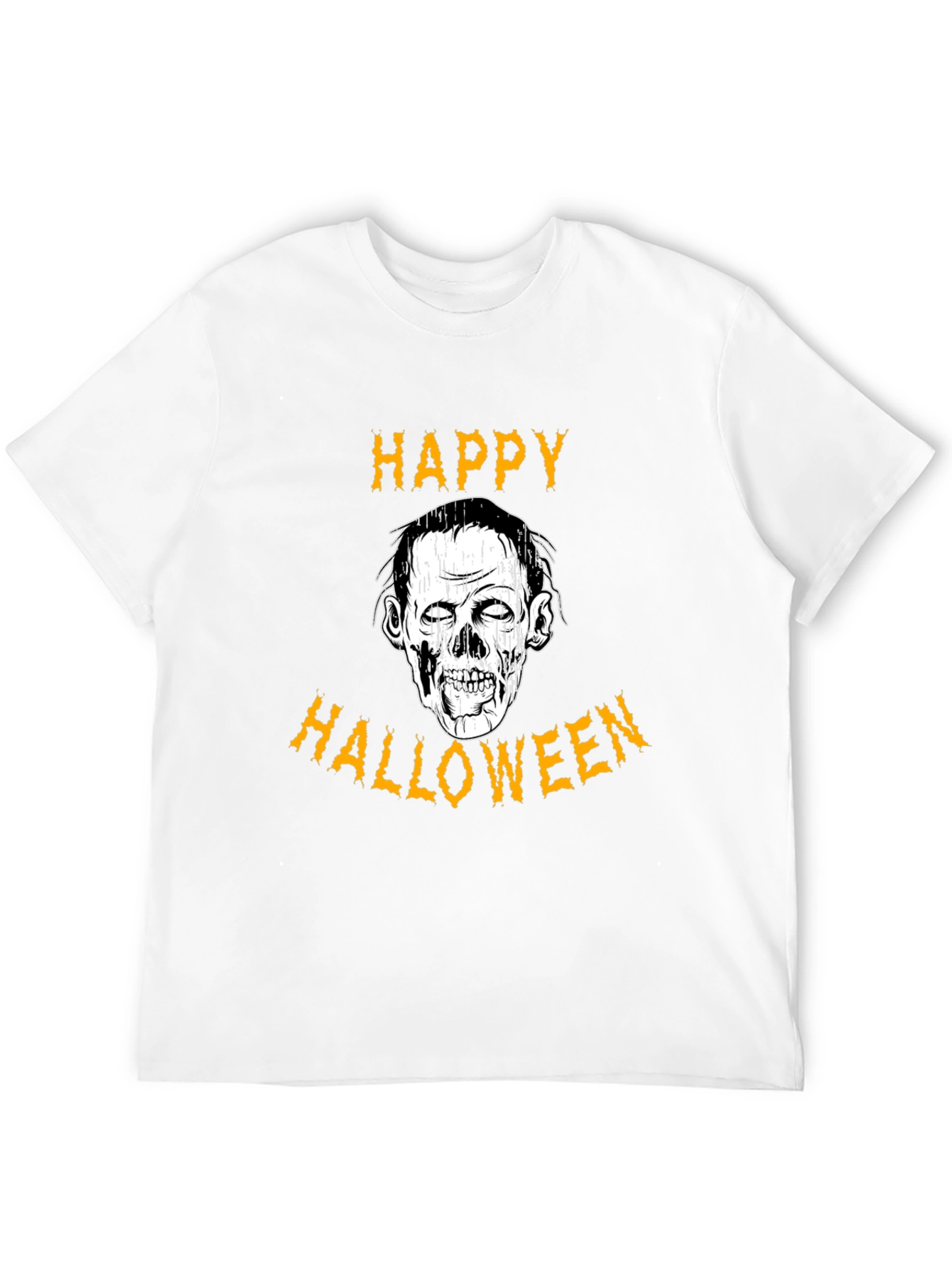 Happy Halloween Zombie Graphic T-Shirt