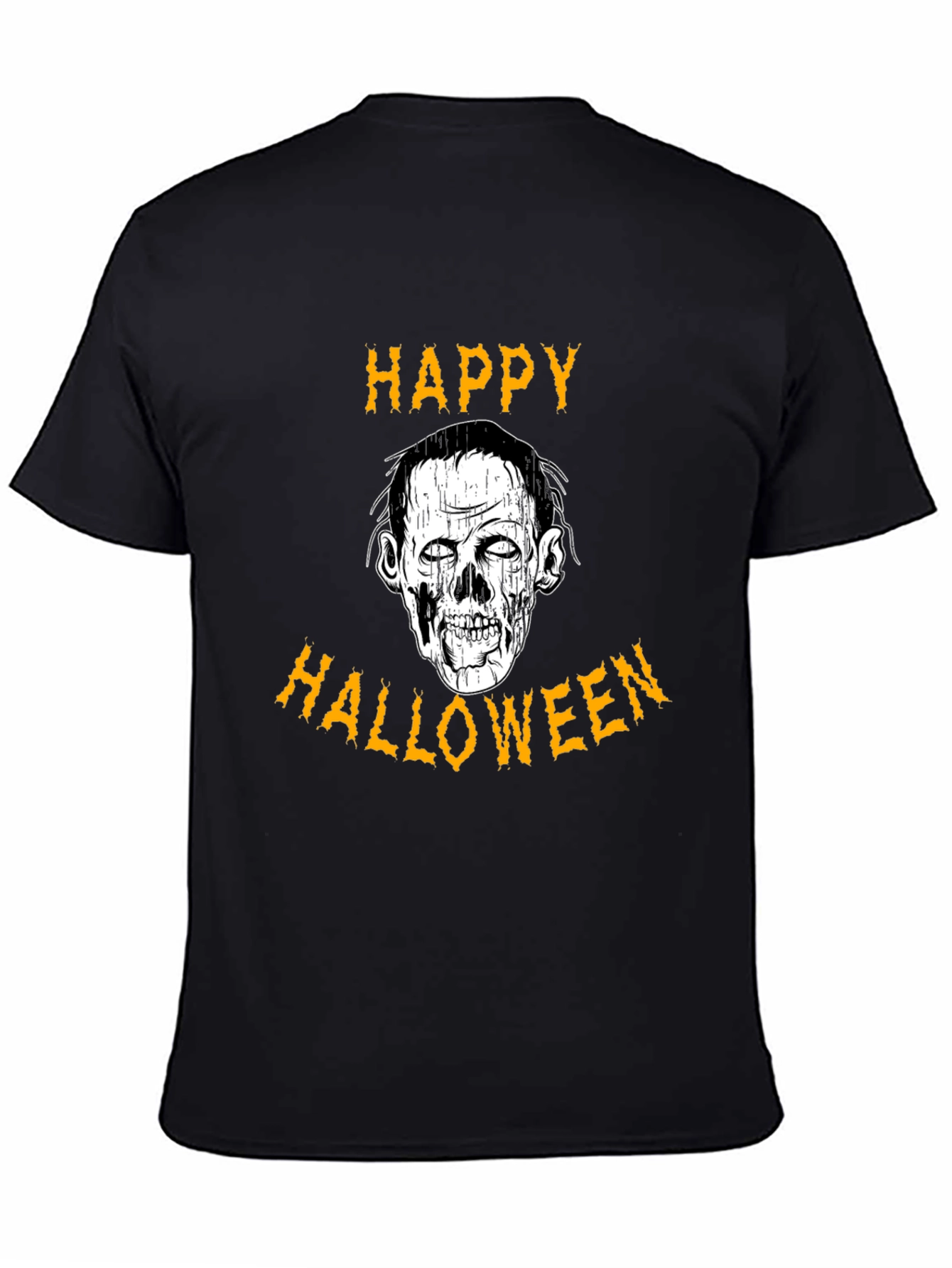 Happy Halloween Zombie Graphic T-Shirt