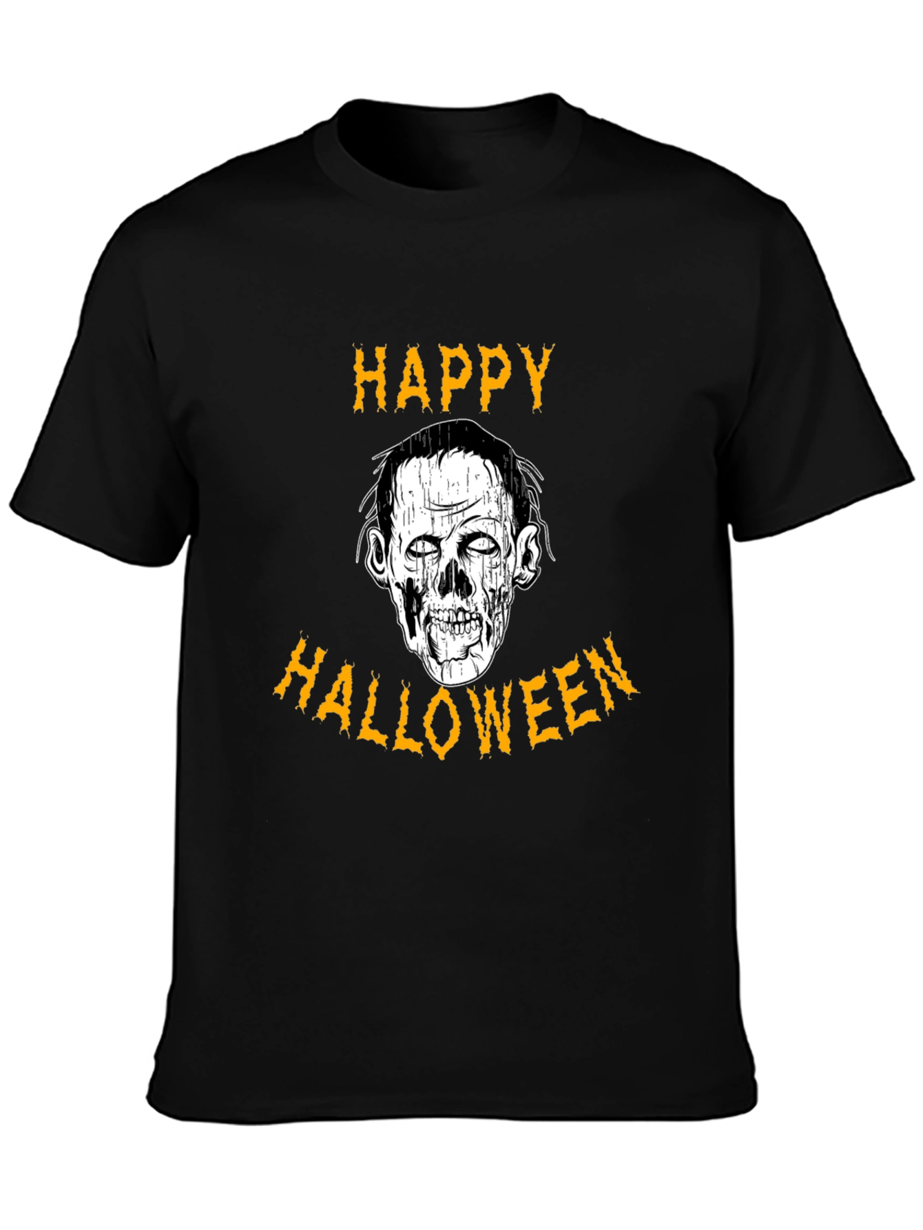 Happy Halloween Zombie Graphic T-Shirt