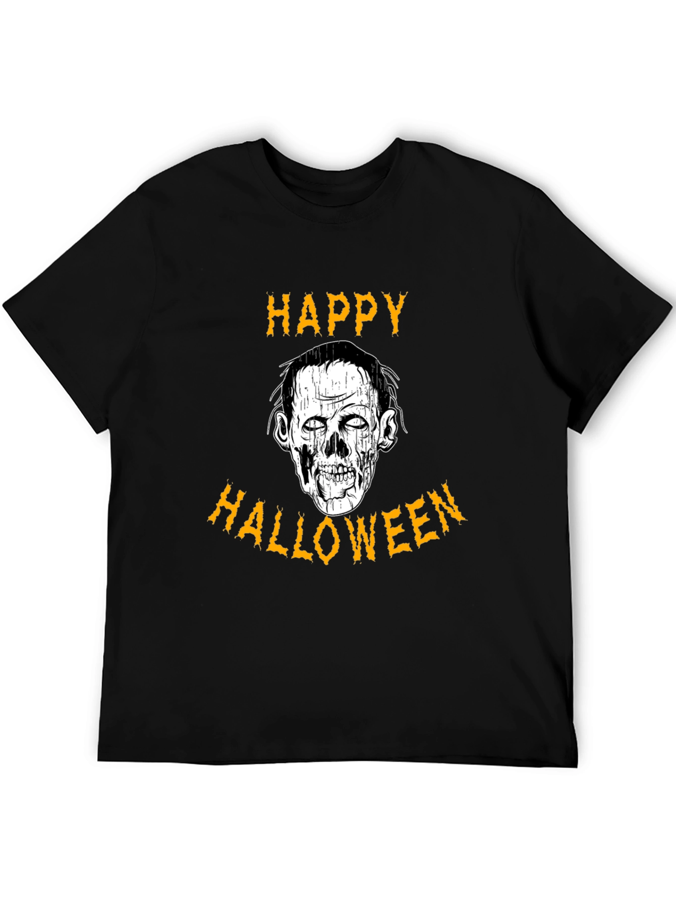 Happy Halloween Zombie Graphic T-Shirt