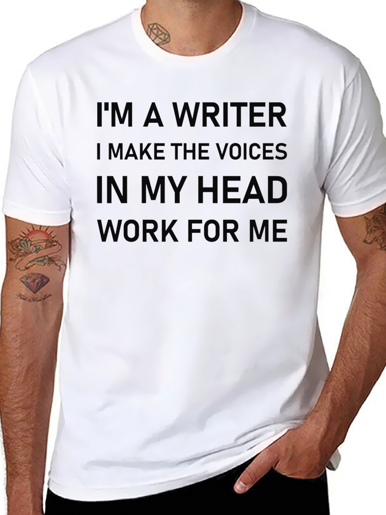 Writer Humor T-Shirt - Voices in My Head