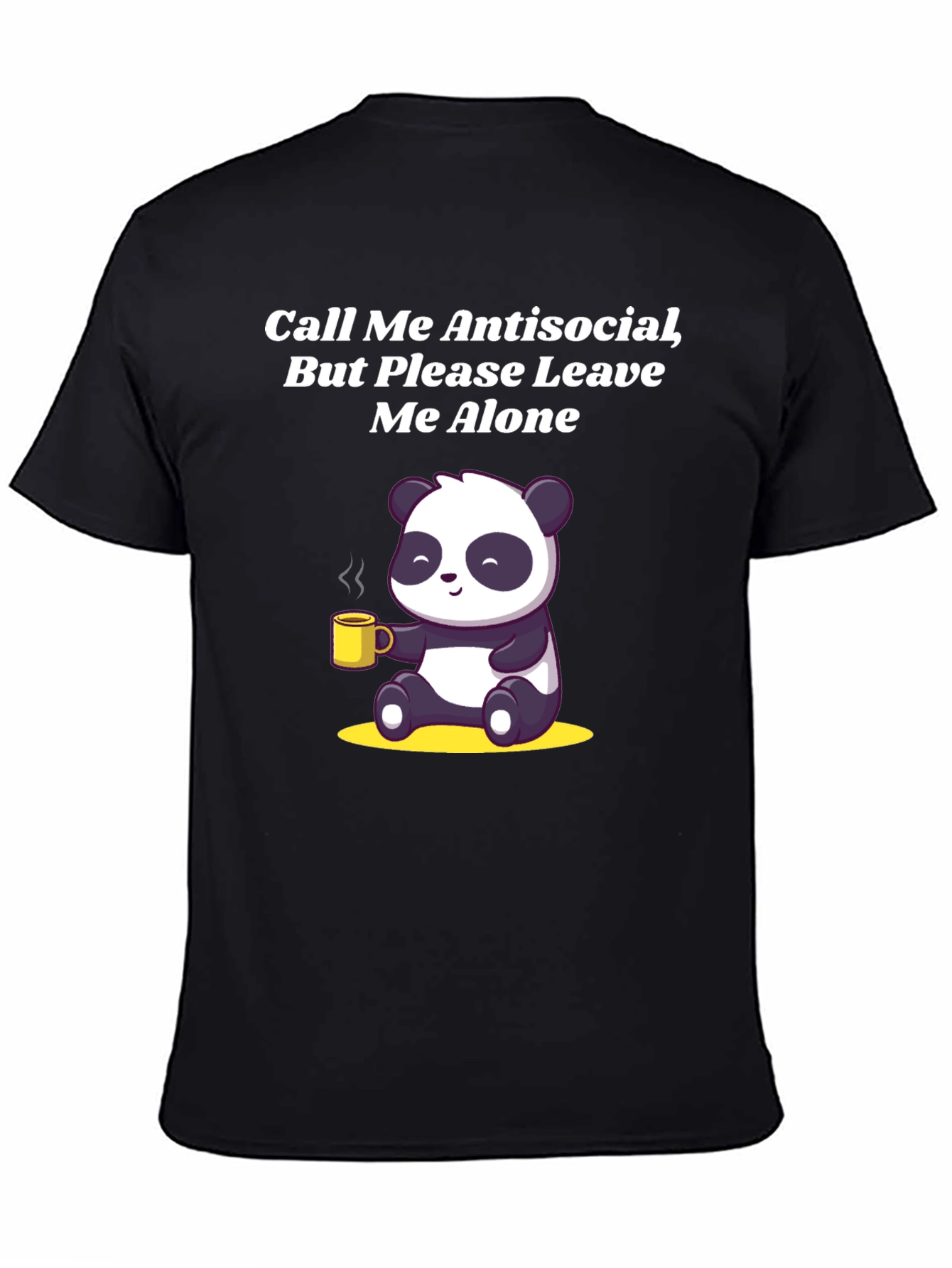 Antisocial Panda Graphic Tee - Soft Cotton Blend