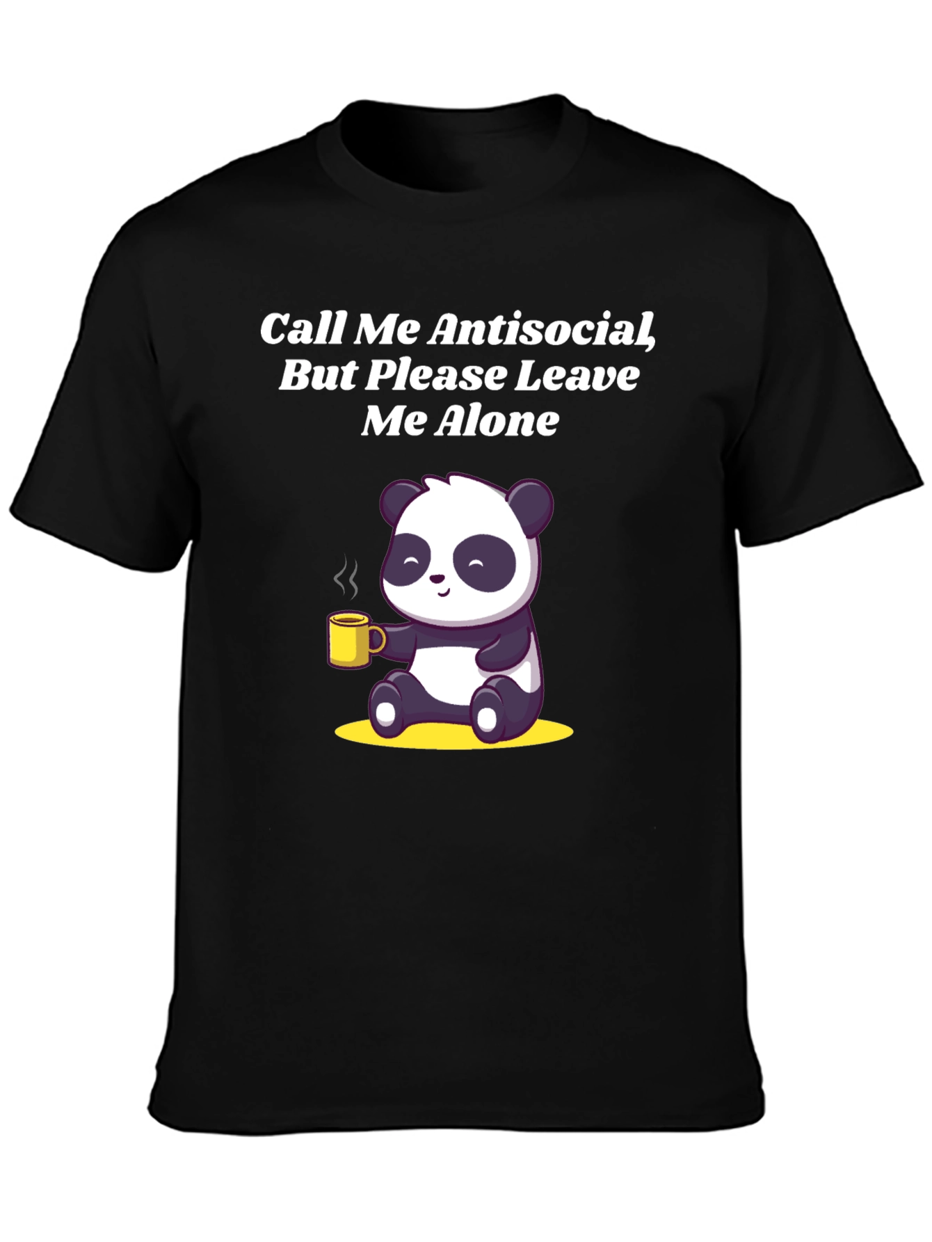 Antisocial Panda Graphic Tee - Soft Cotton Blend
